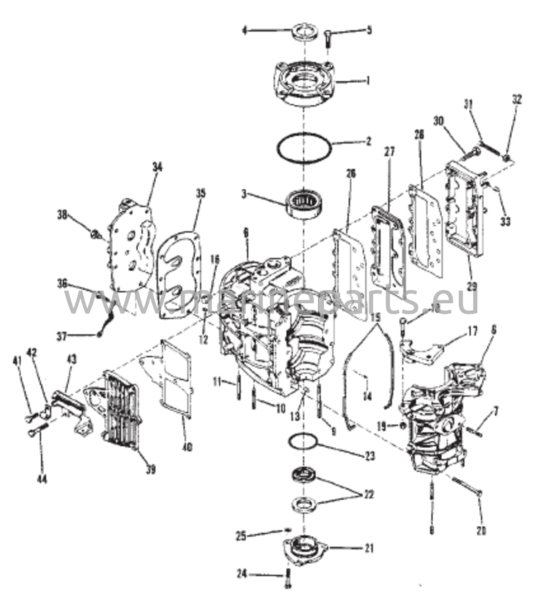 Sylinterilohko, kampikammio ja suojakotelot