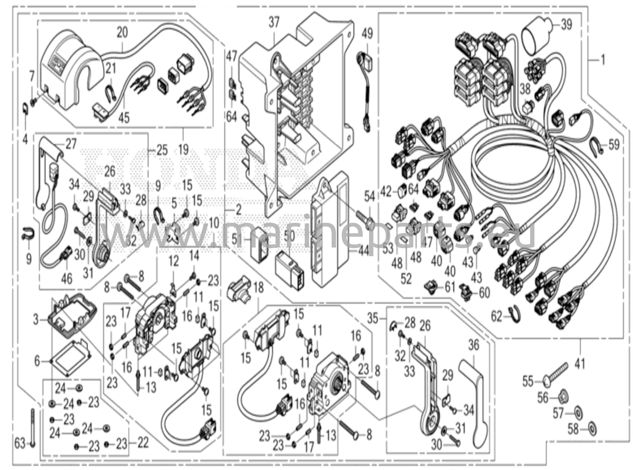 Kaukosäädin (yläasenteinen kaksoistyyppi) (pää) (dbw)