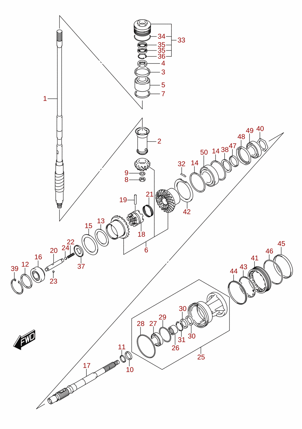 Transmission (DF250A, DF300A) 2/2