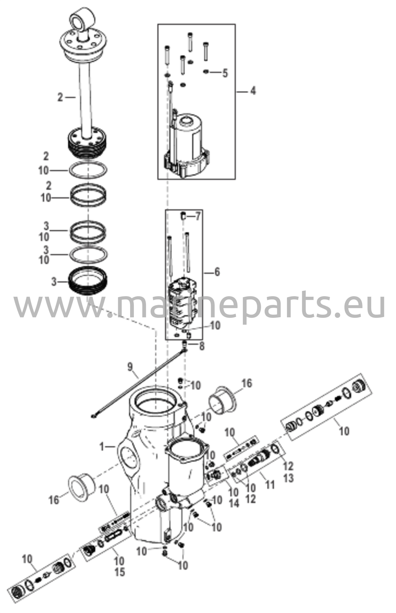 Voimansiirron trimmin osat