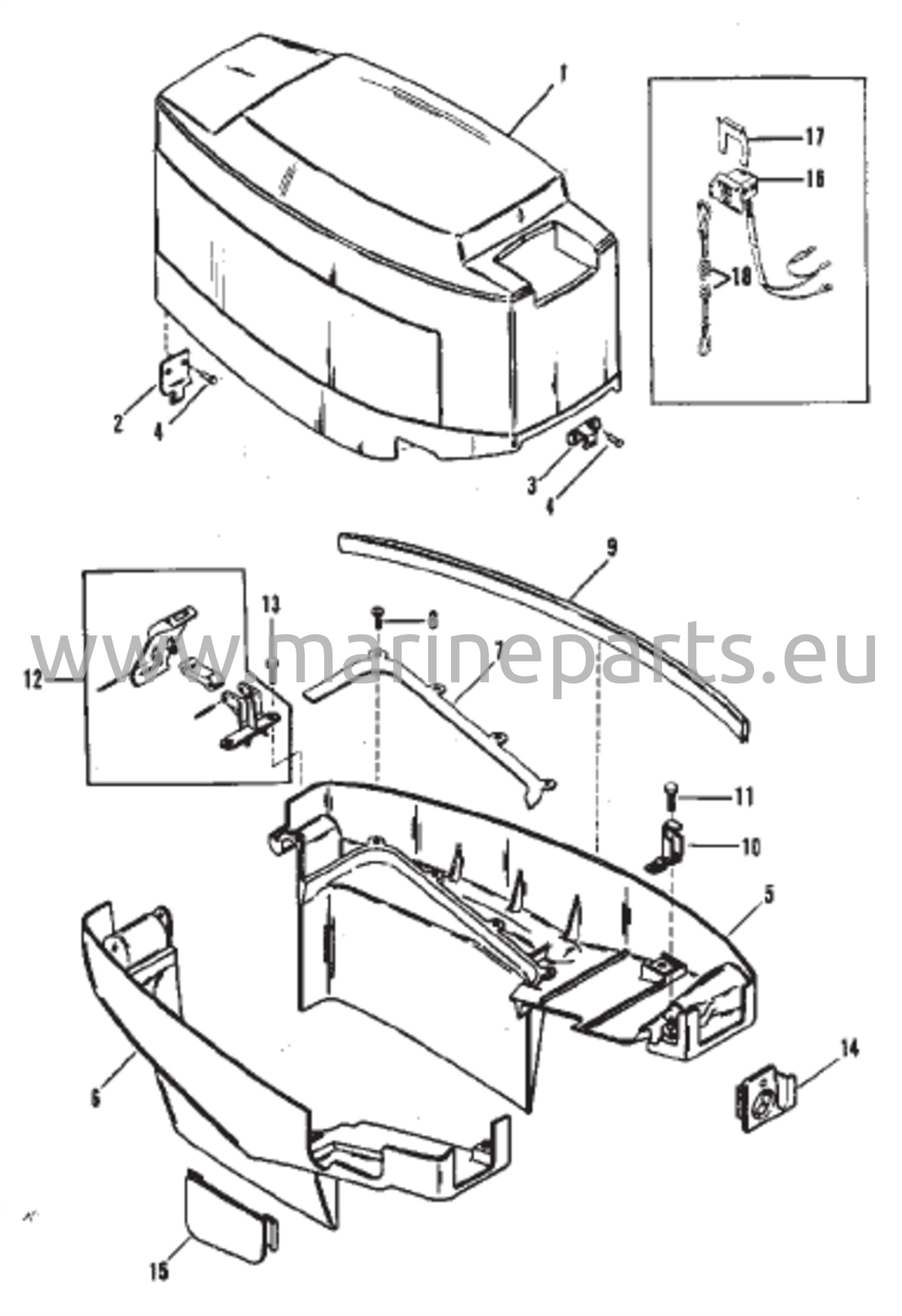 Kotelo-osat (Mercury)