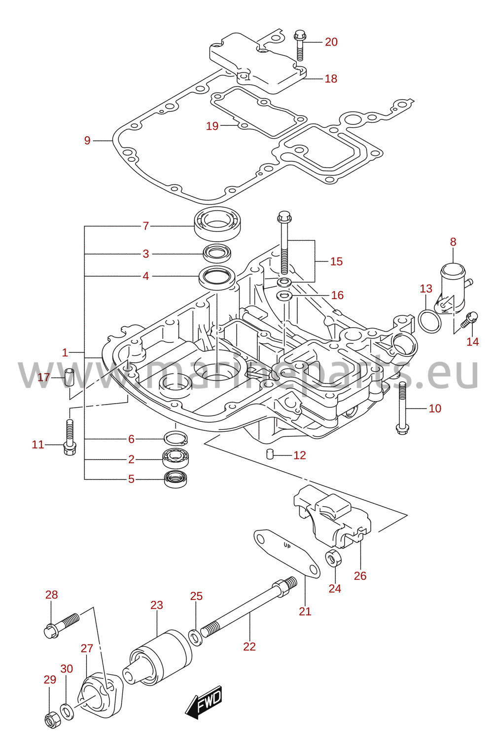 Engine holder (DF100AT, DF115AST)
