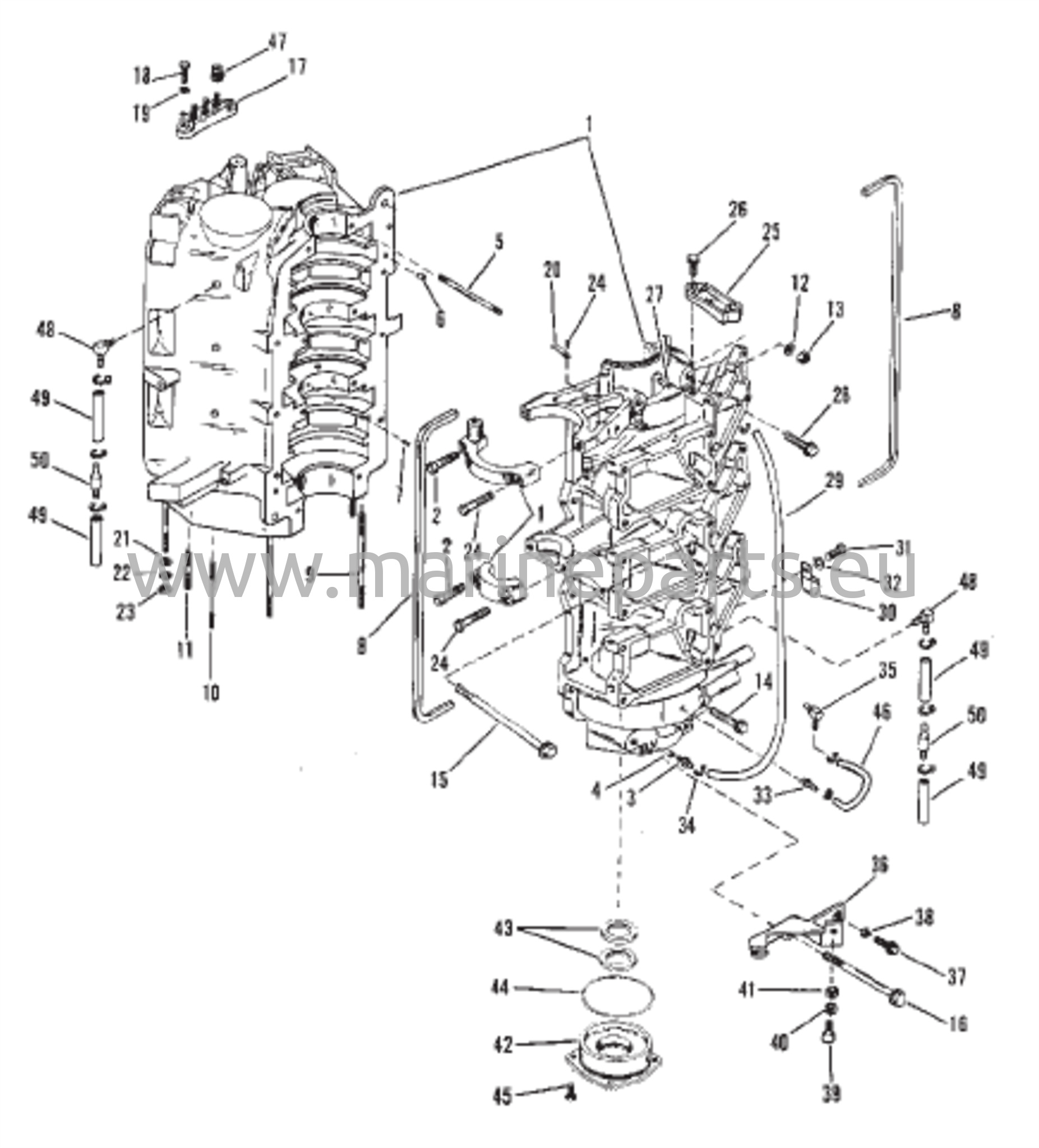 Cylinder Block and End Caps 