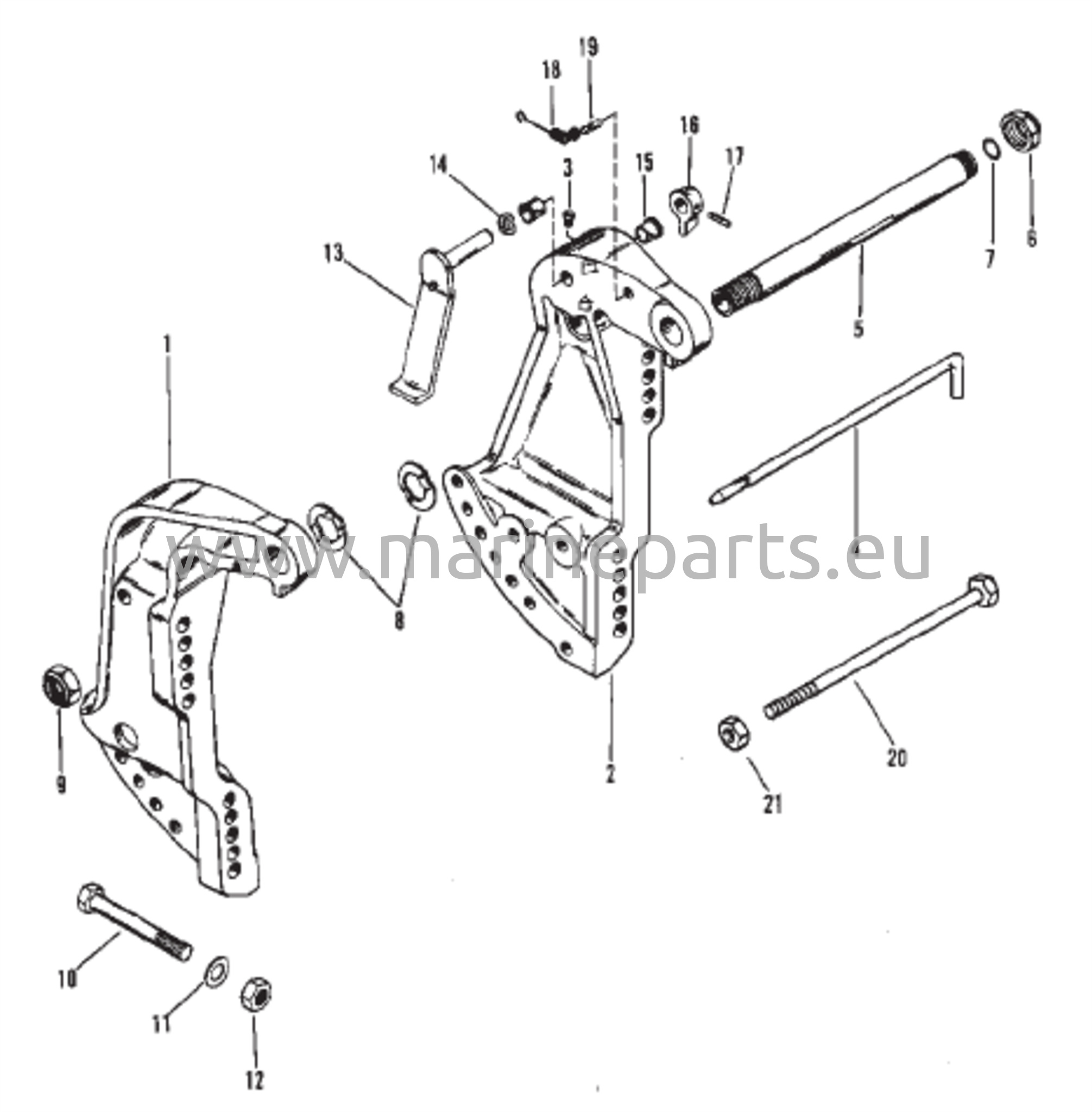 Peräpeilin kiinnike
