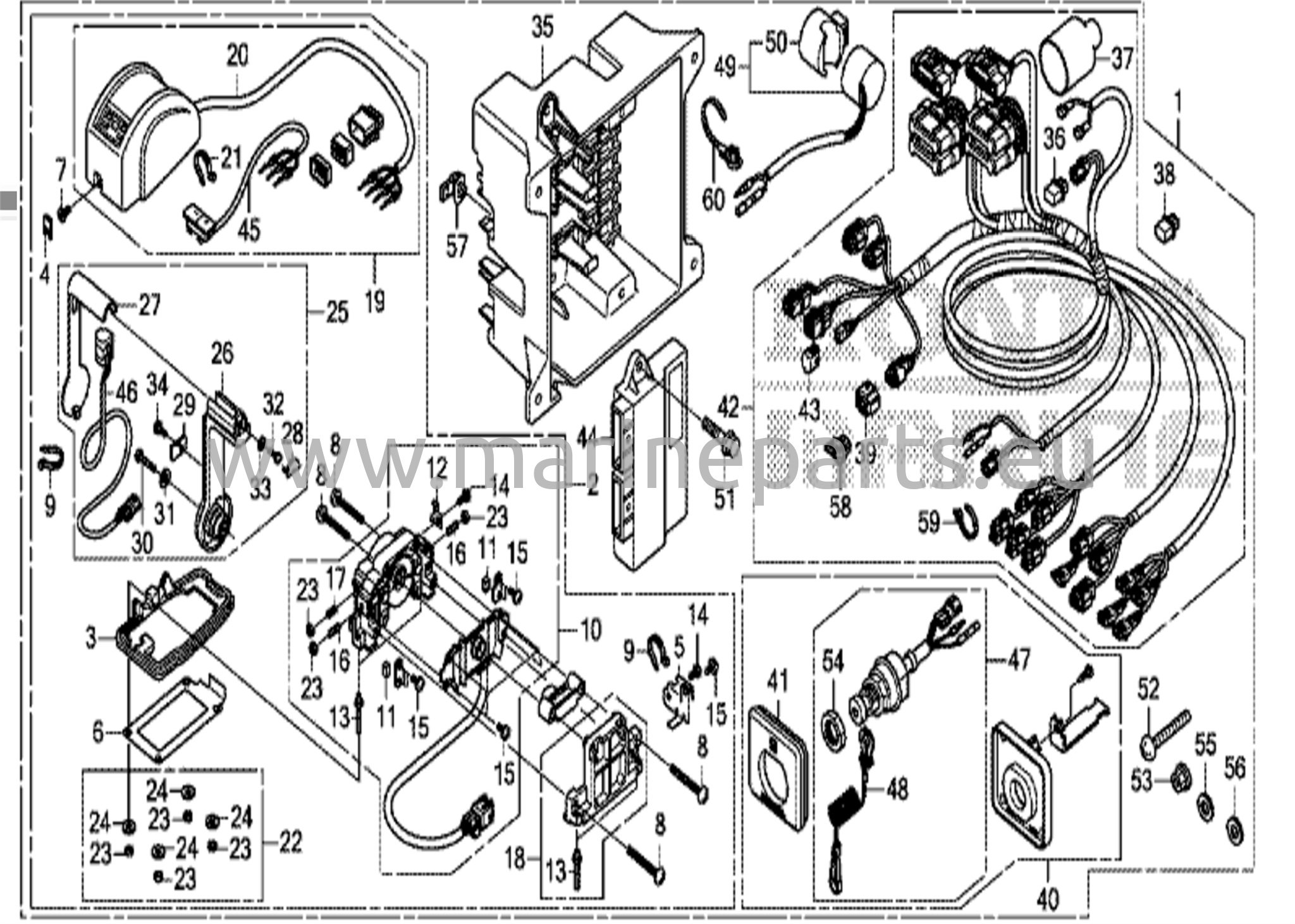 Kaukosäädin (yläkiinnitys, yksittäistyyppi) (toinen) (DBW)