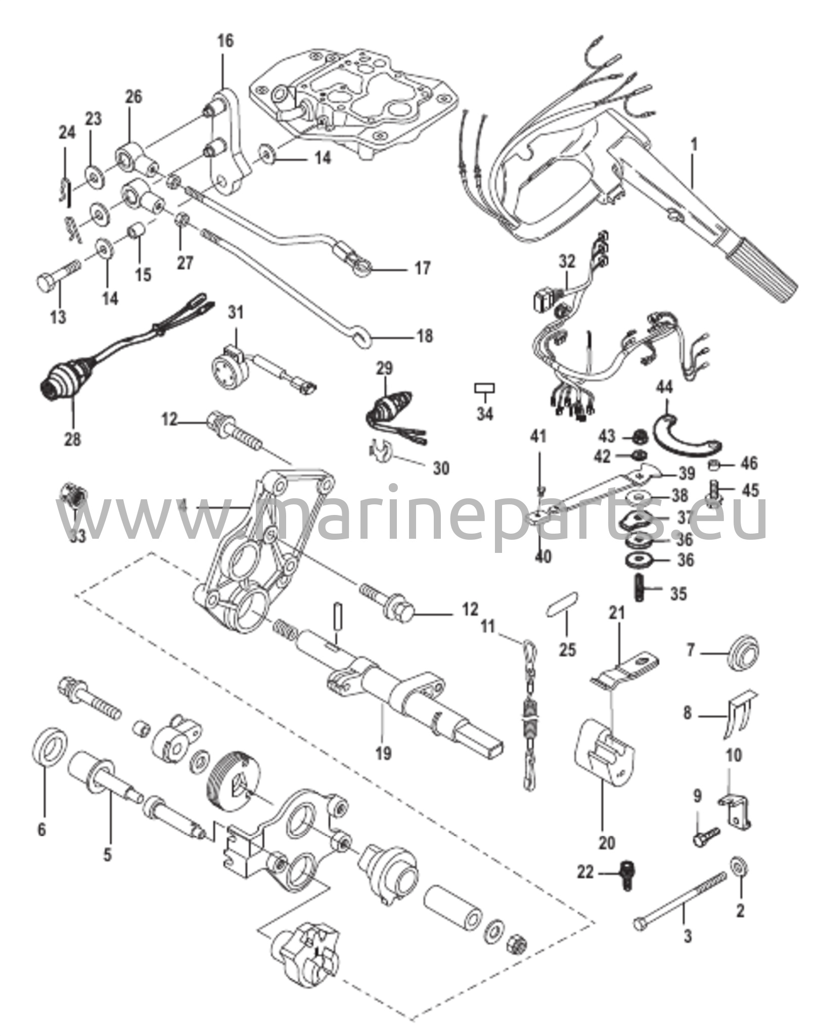 Tillerin kahvan muuntosarja 25-30 hv - 879147A09