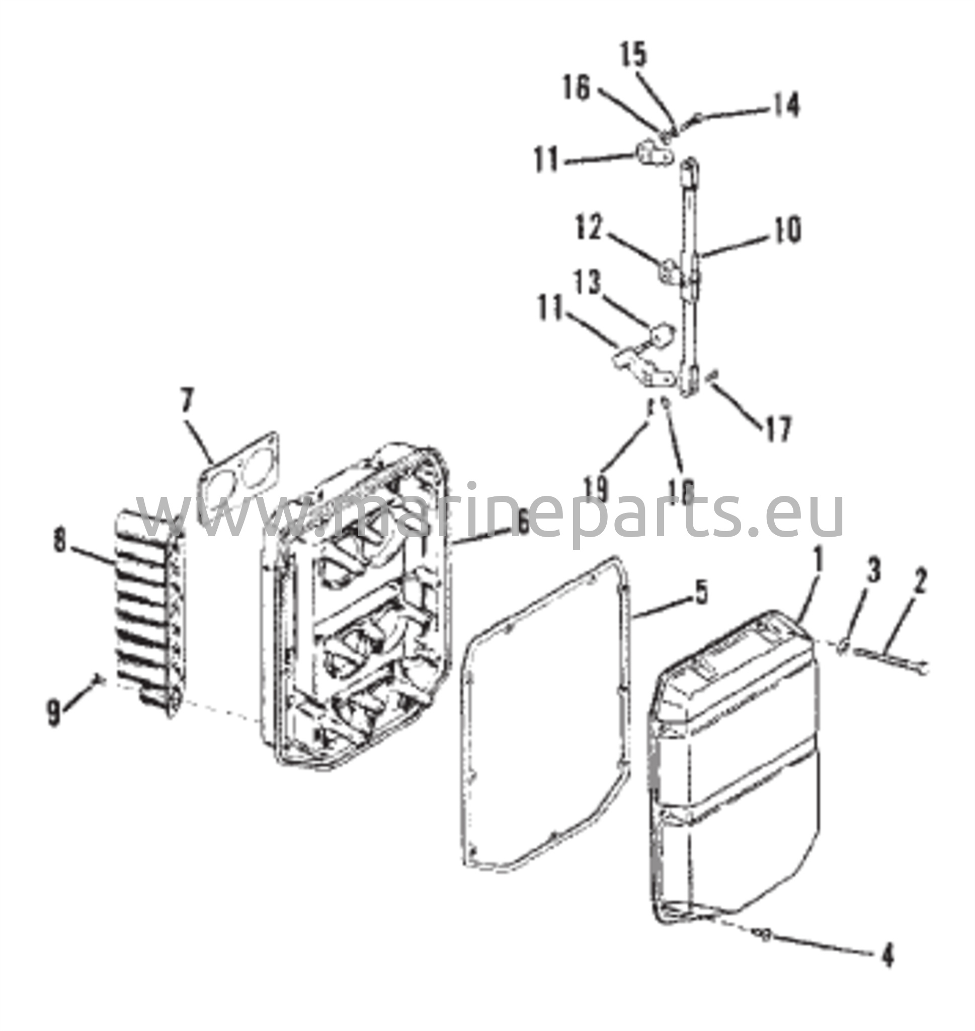 Kurkunlevy ja kaasuvivut (sarjanumero C239552 ja sitä alemmat)