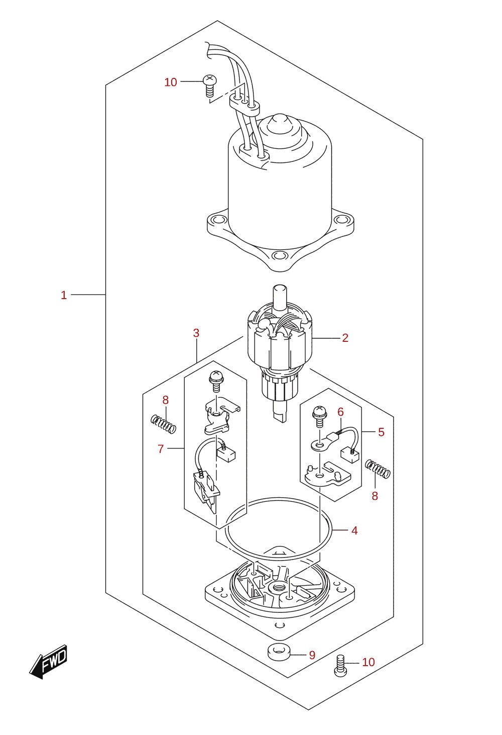 PTT motor (DF100C, DF115BT, DF115BZ)