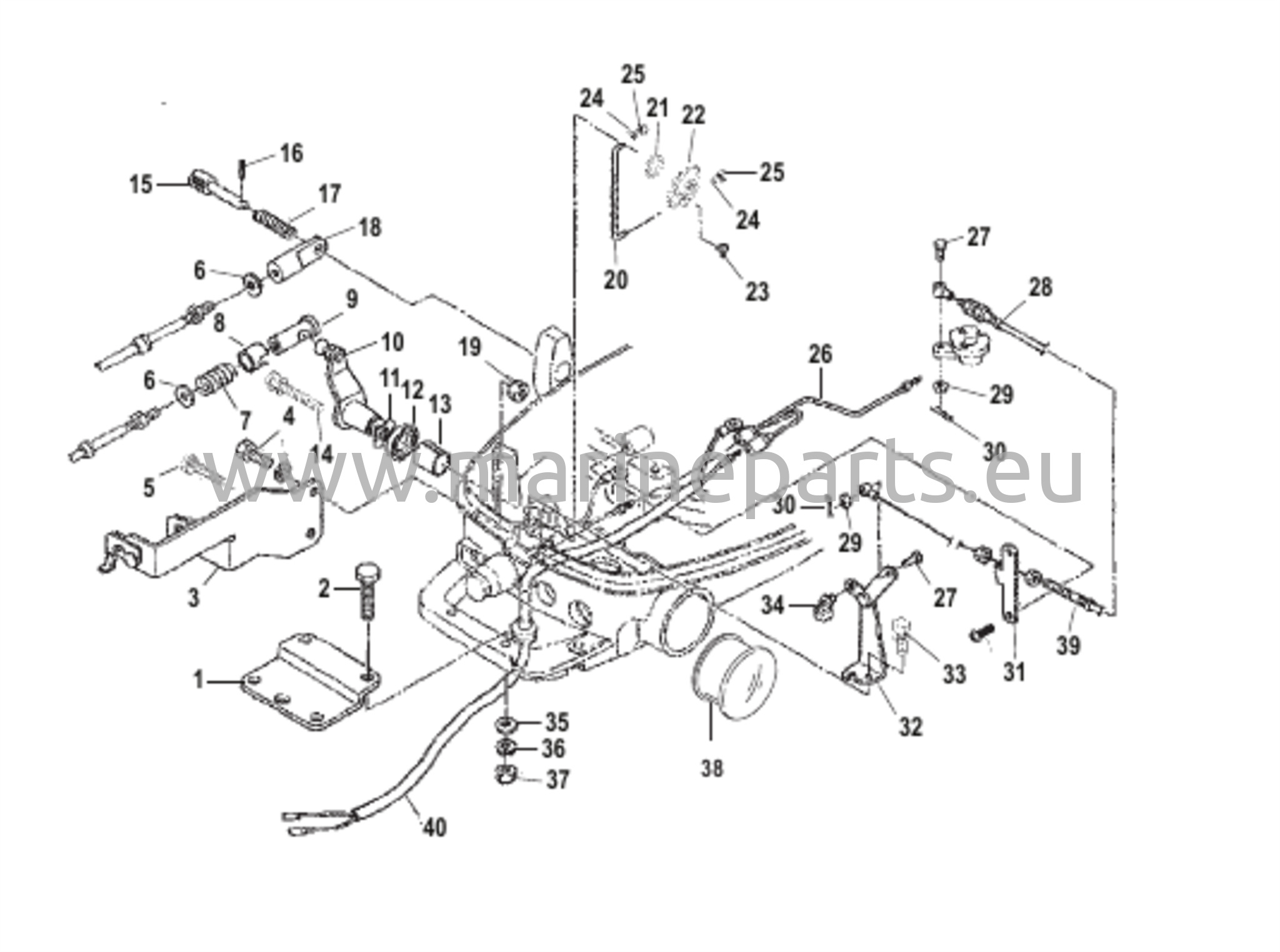 Kaukosäätimen kiinnityssarja