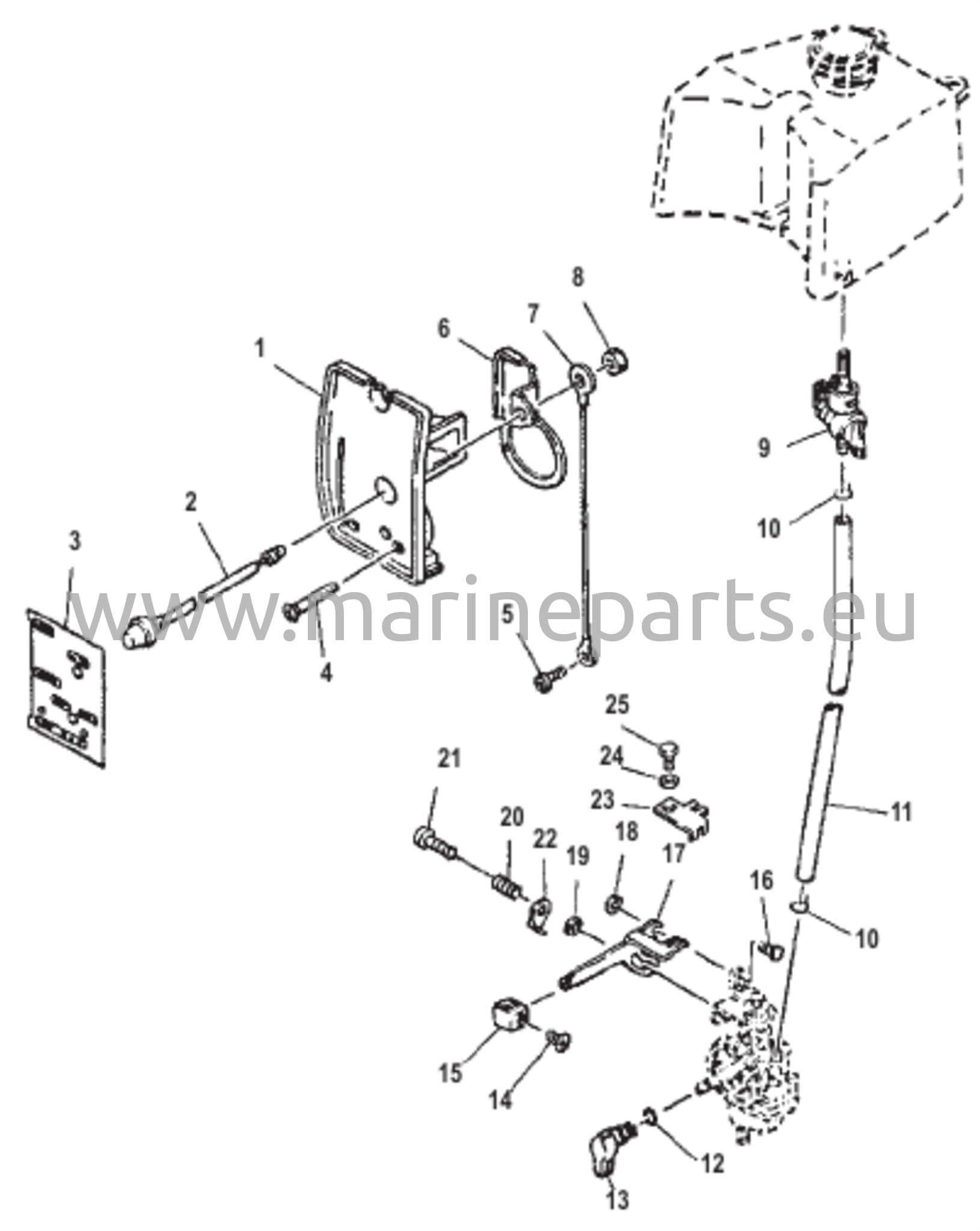 Choke-Magneto Control and Fuel Cock 