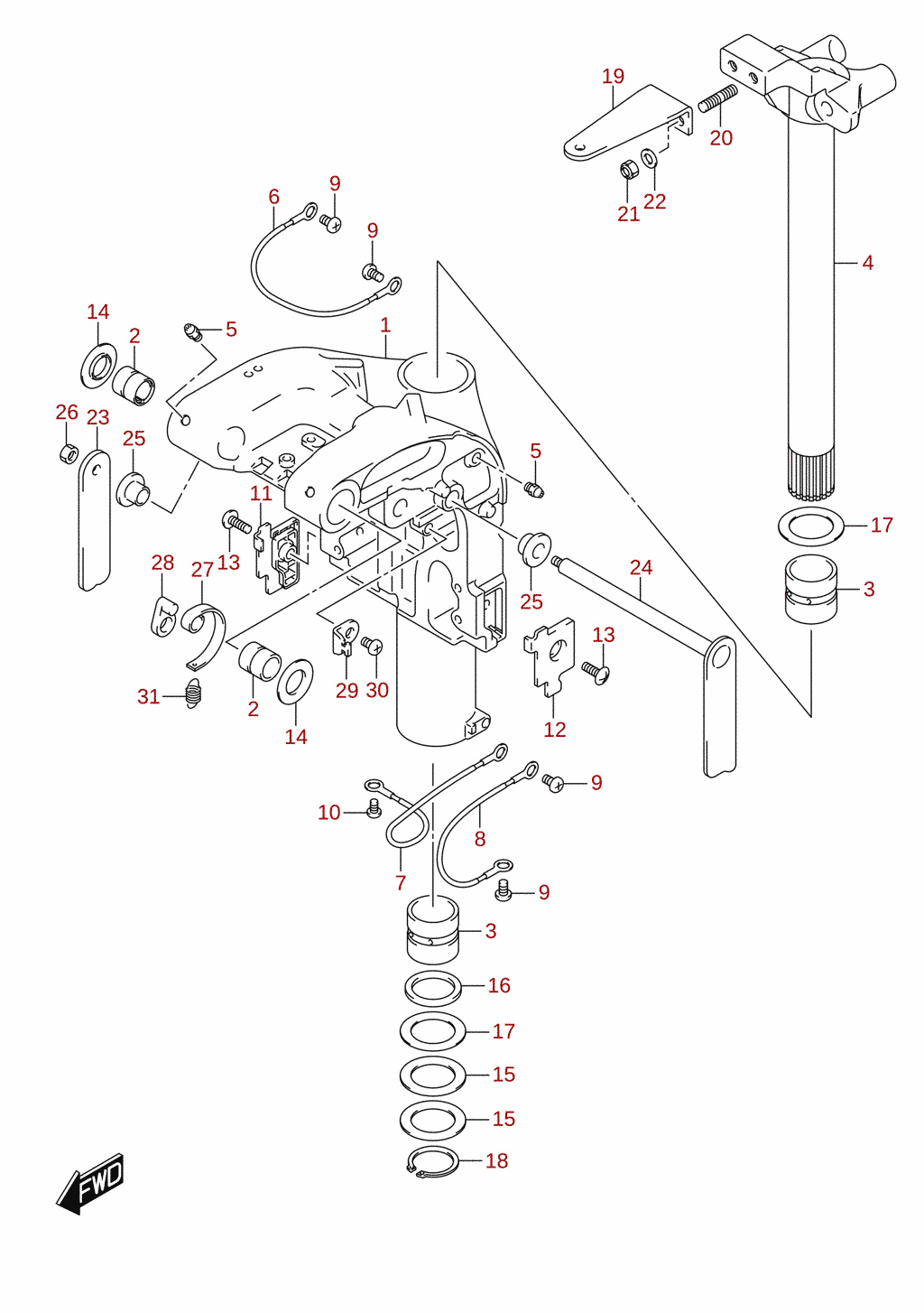 Swivel bracket (DF60A)