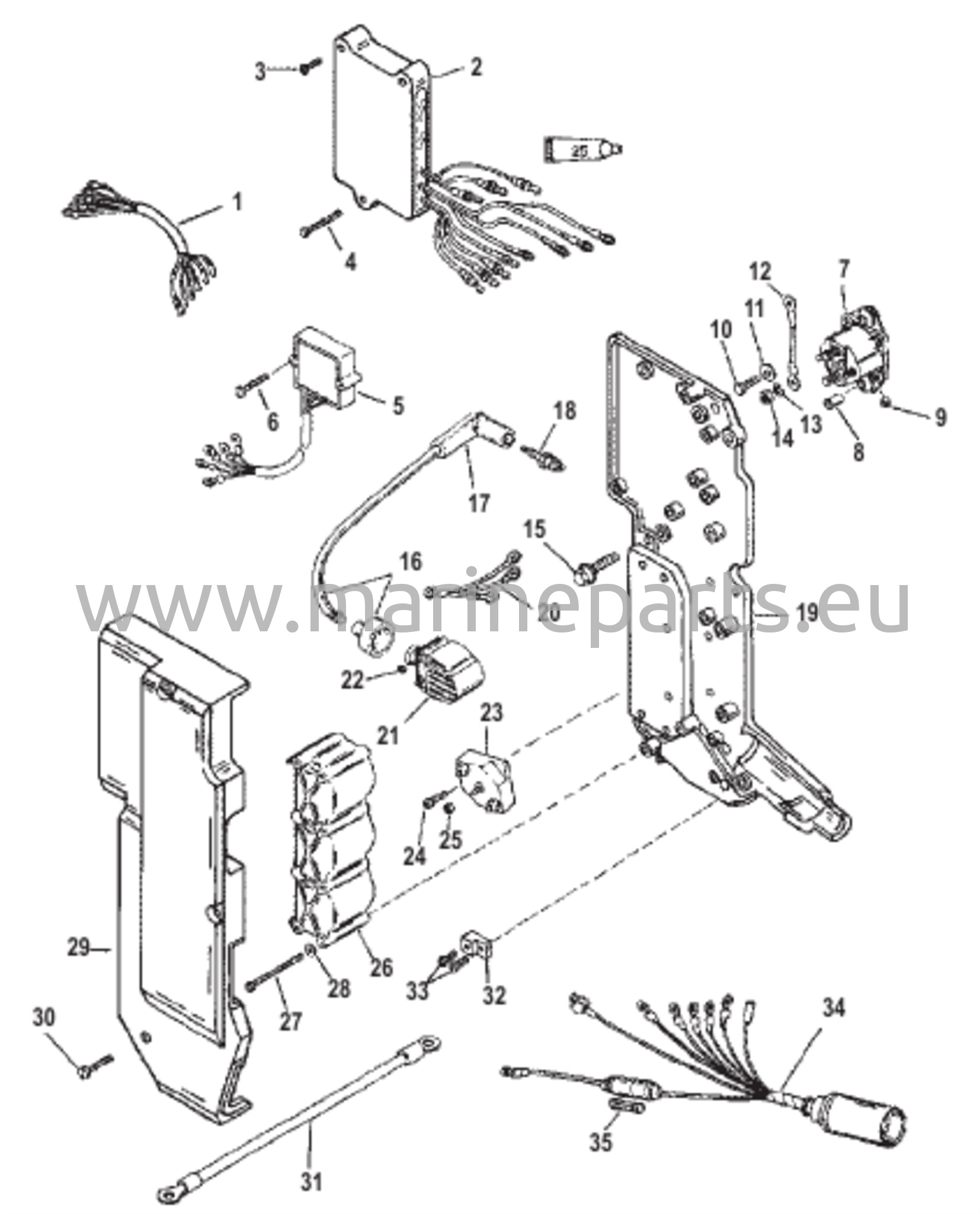 Sähköosat (USA-0G127500–0G437999) (BEL-9836633–9926999)