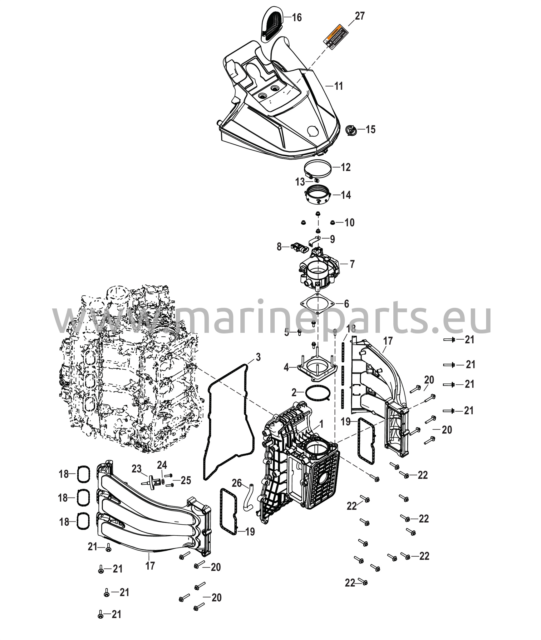 Imu- ja ilmanottosysteemi