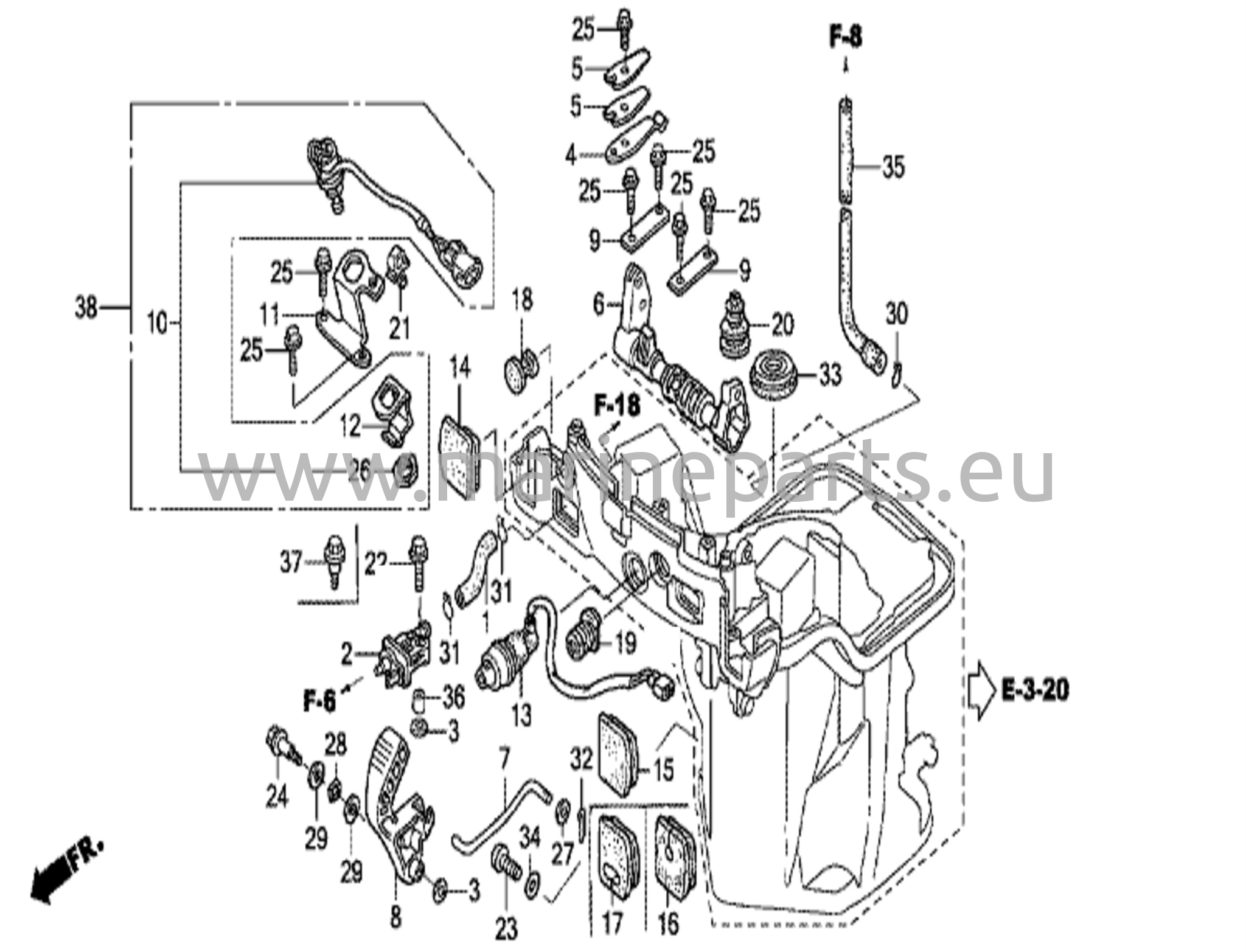 Käigukangivõll (käepideme spetsifikatsioon)