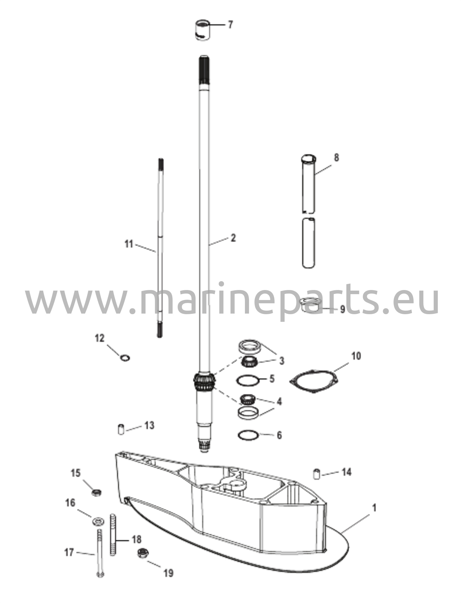 Vetoakselin kotelon jatkosarja, vakio