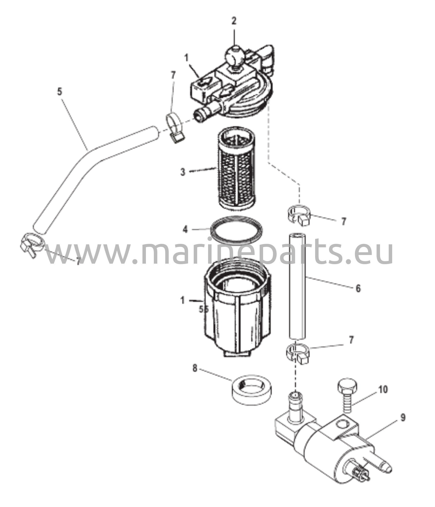 Polttoainesuodattimen kokoonpano
