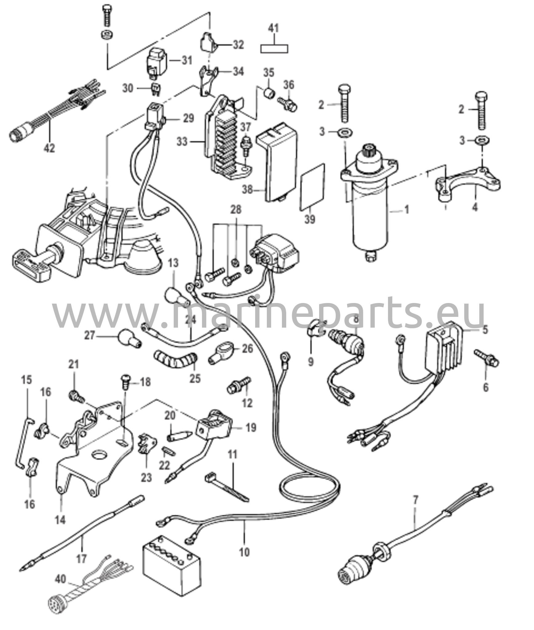 Sähkökomponentit Sähkökäynnistysmallit