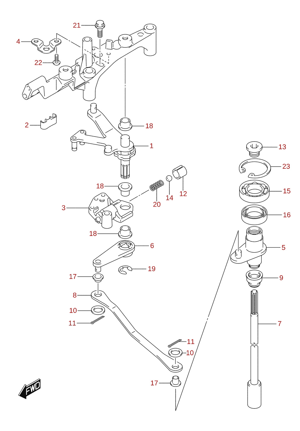 Clutch shaft