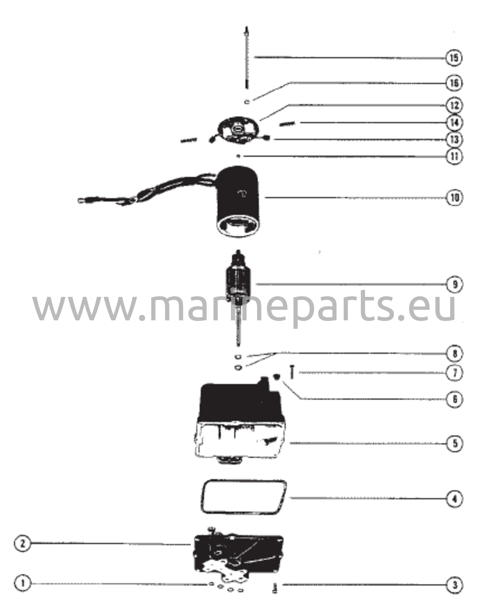 Hydraulipumppu (S/N-Merc-5393736/Mariner-5316380 ja sitä alemmat)