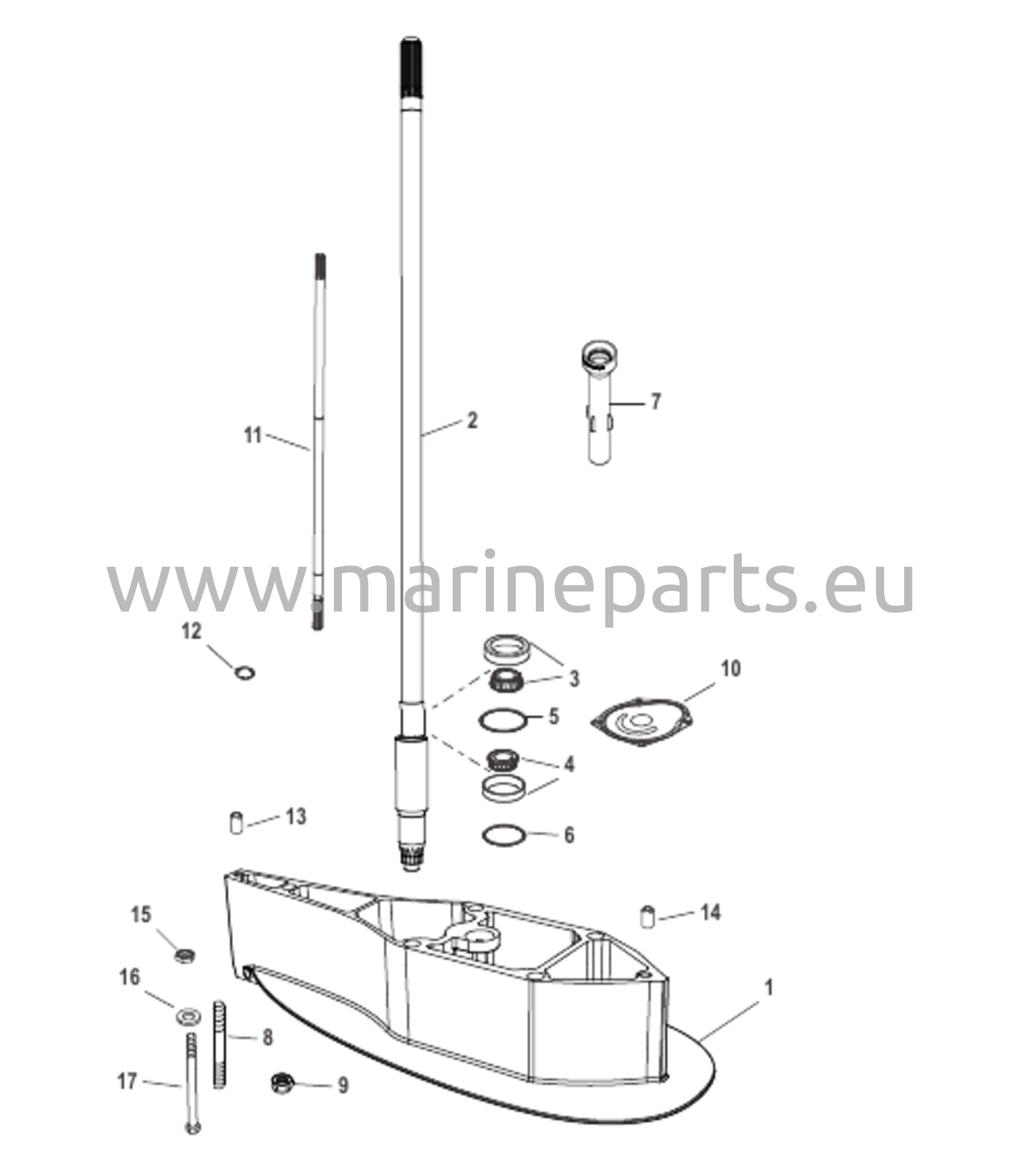 Drivaxelhusförlängningskit Standard 2,07:1