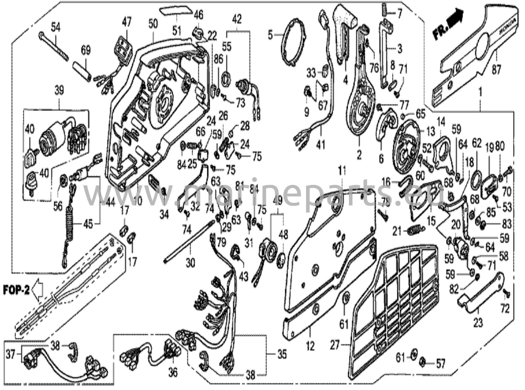 Fjärrkontroll (hi-lex) (handtagslock = grå)