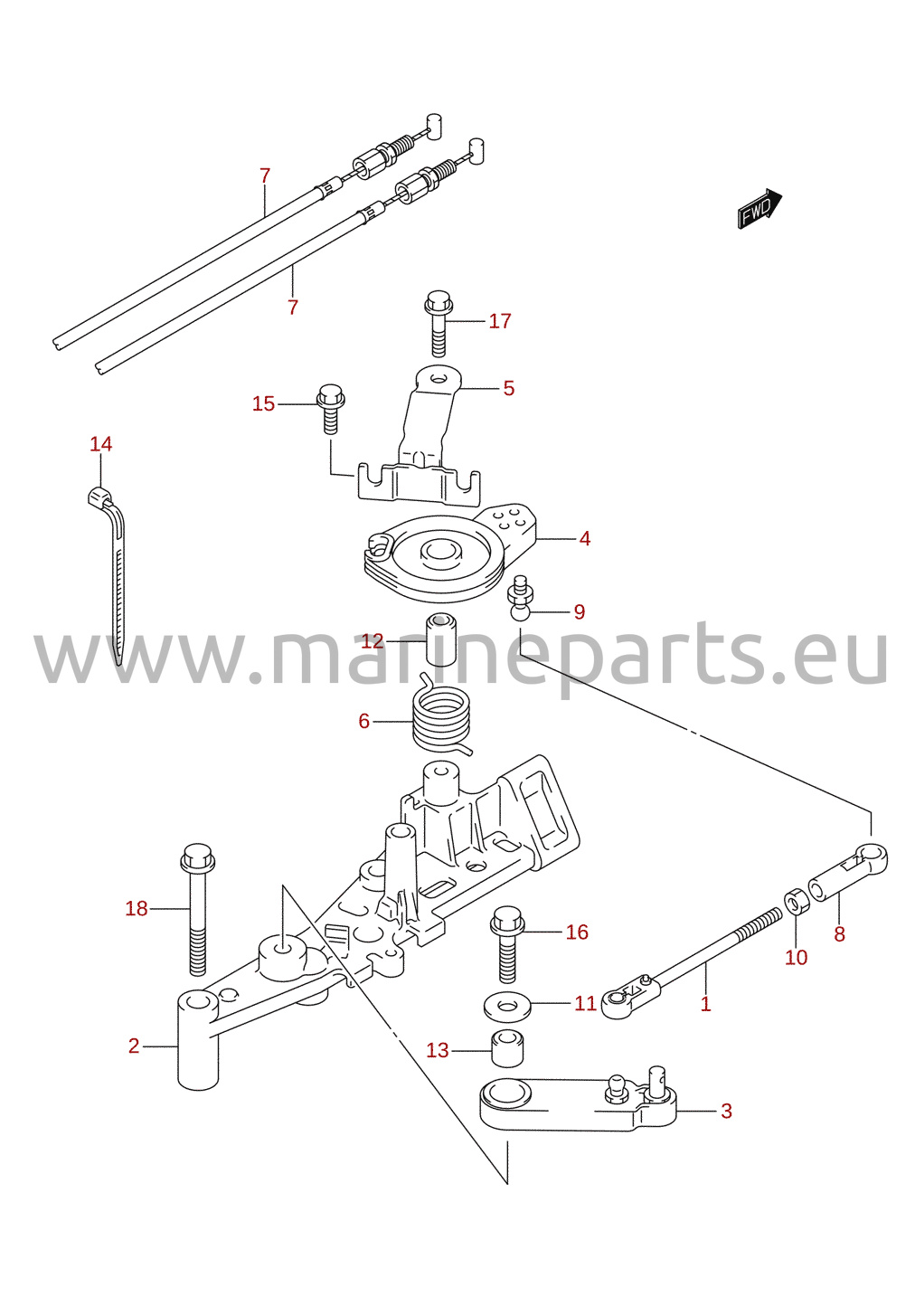 Throttle rod