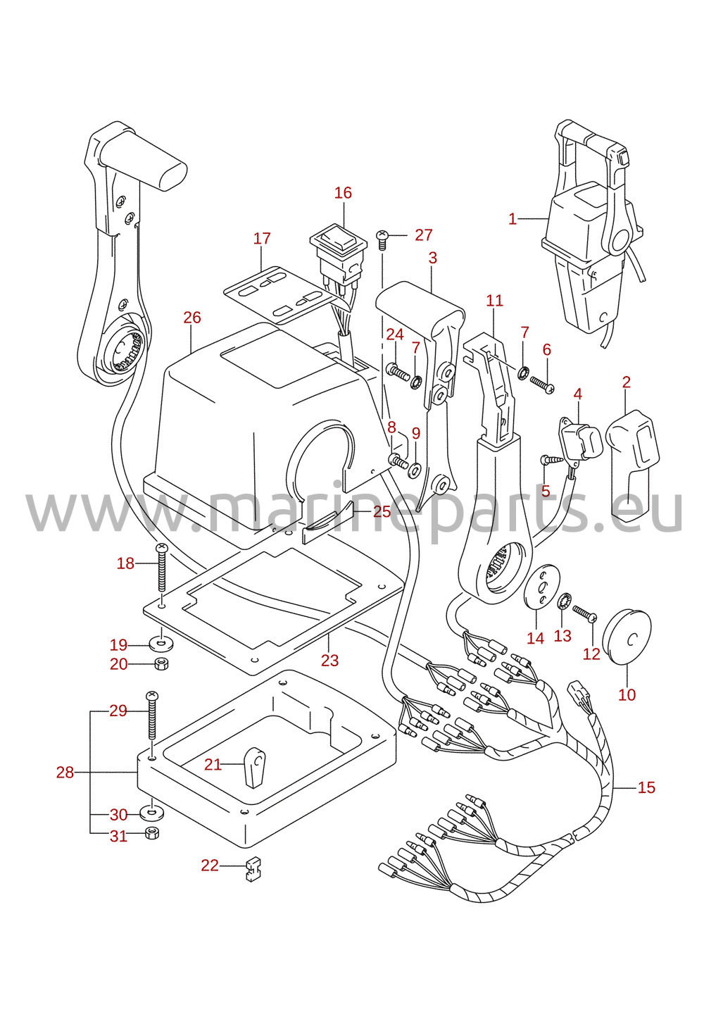Remote control assembly dual (1) (optional)