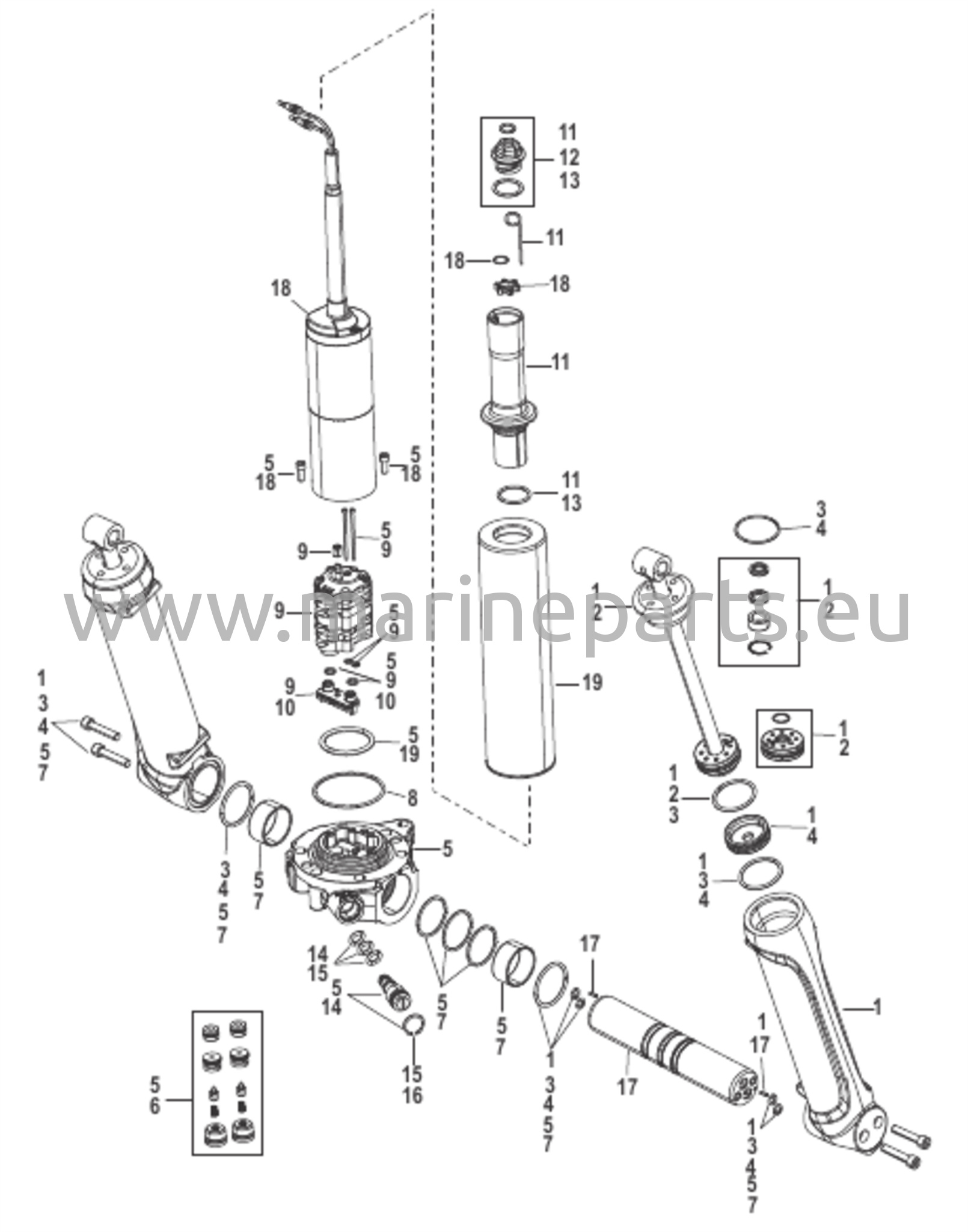 Komponenter för Power Trim