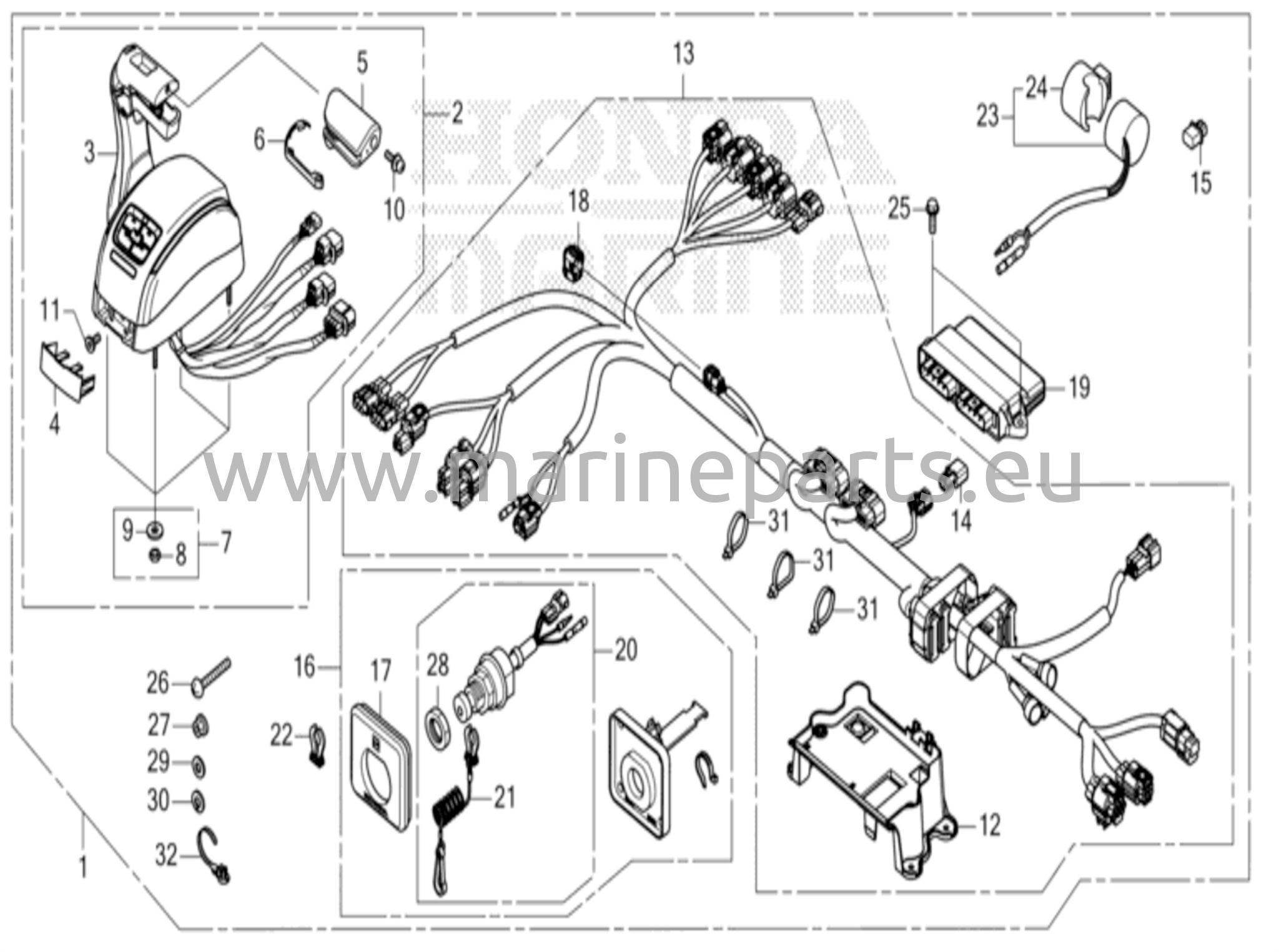 Kaukosäädin (yläkiinnitys yksittäistyyppi) (toinen)