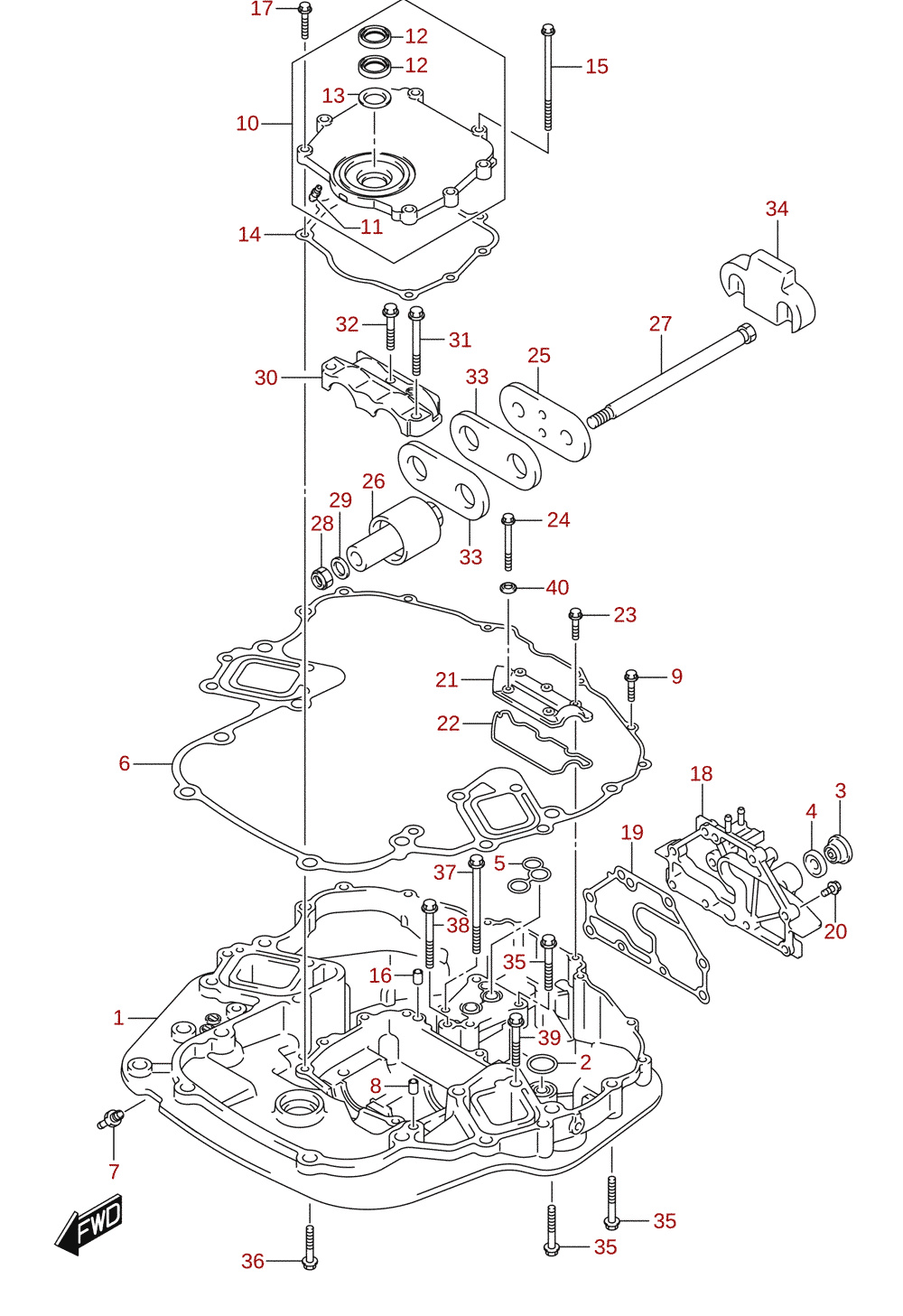 Motorhållare (DF200T)