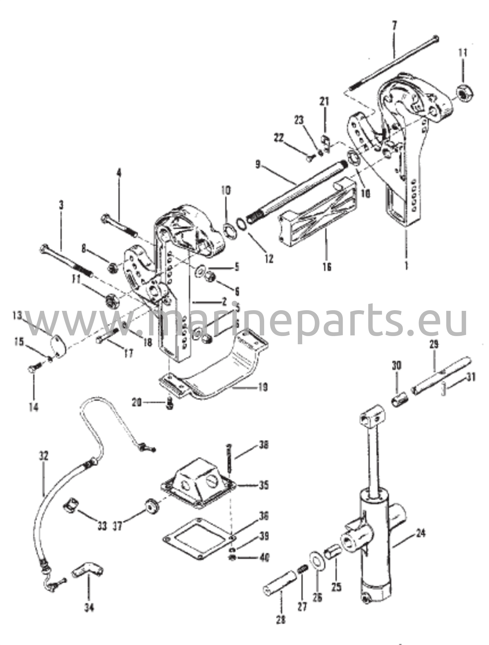 Peräpeilin kiinnike (ME-5464486-6073191/MA-5624878-6055032)