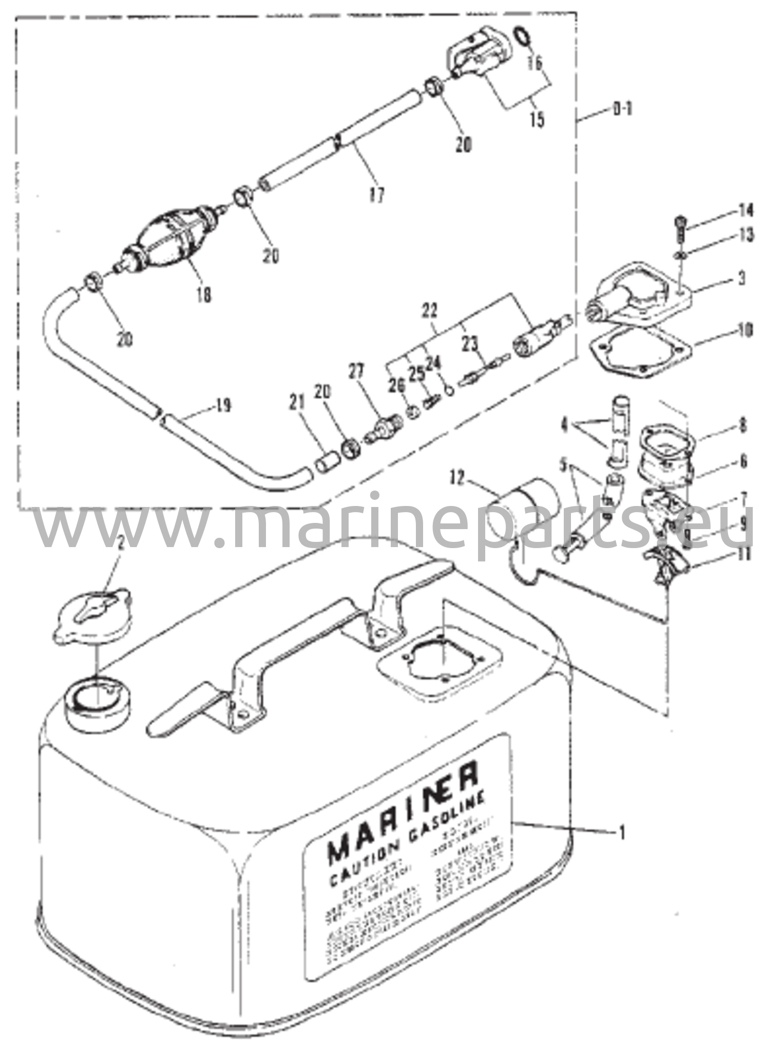 Polttoainesäiliö (M-019155 / ML-318599 / E-104325 / EL-409500)