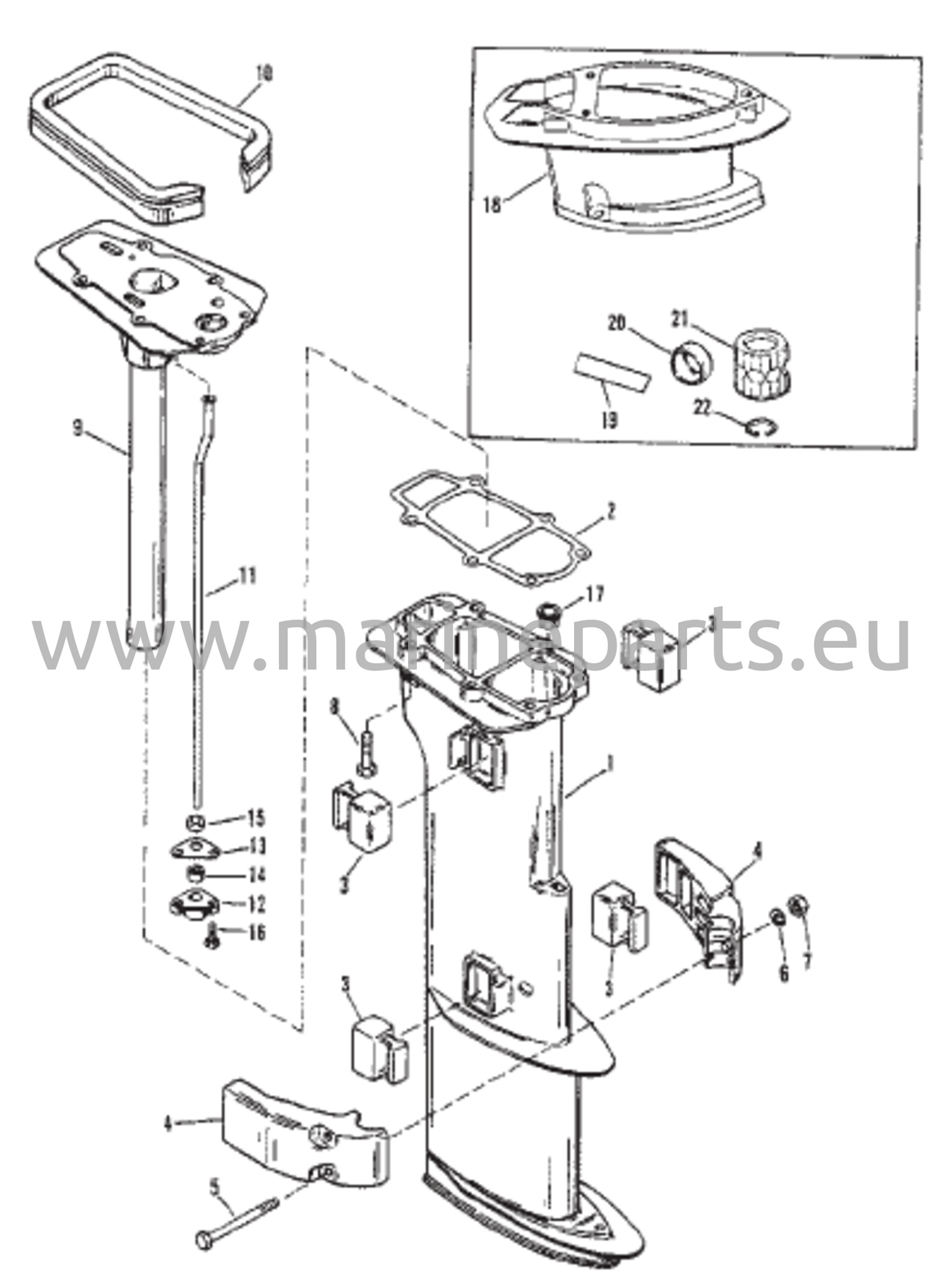 Voimansiirron akselikotelo