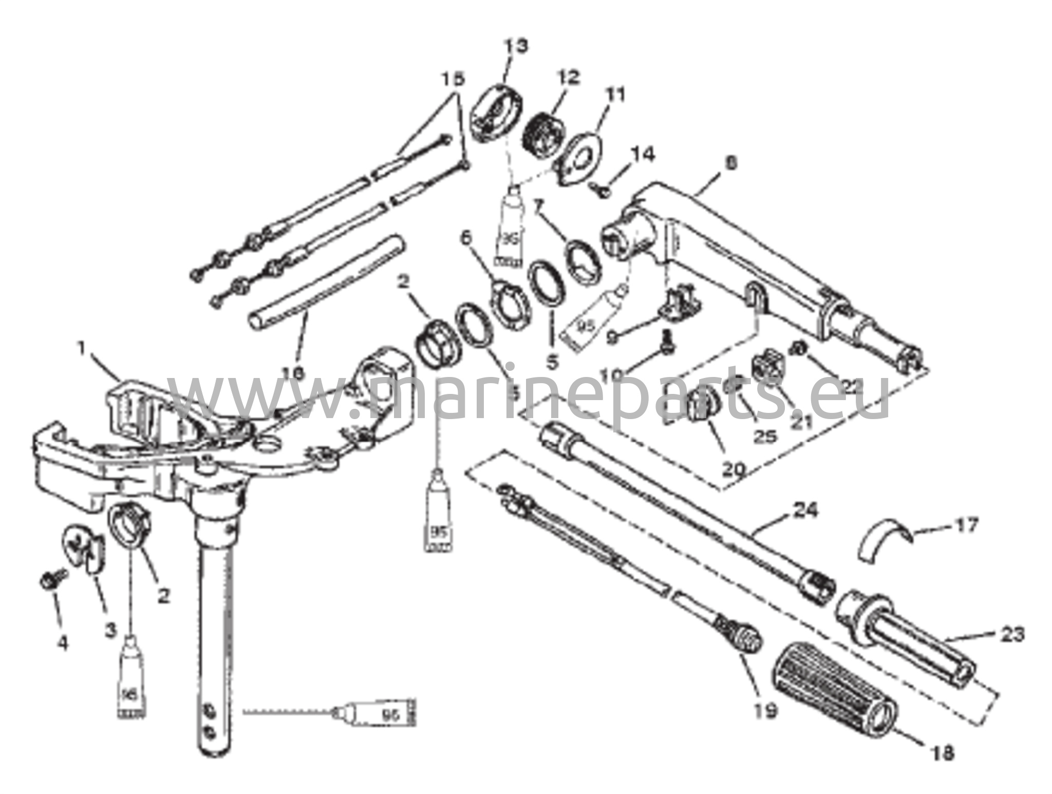 Kääntyvä pää ja ohjauskahva