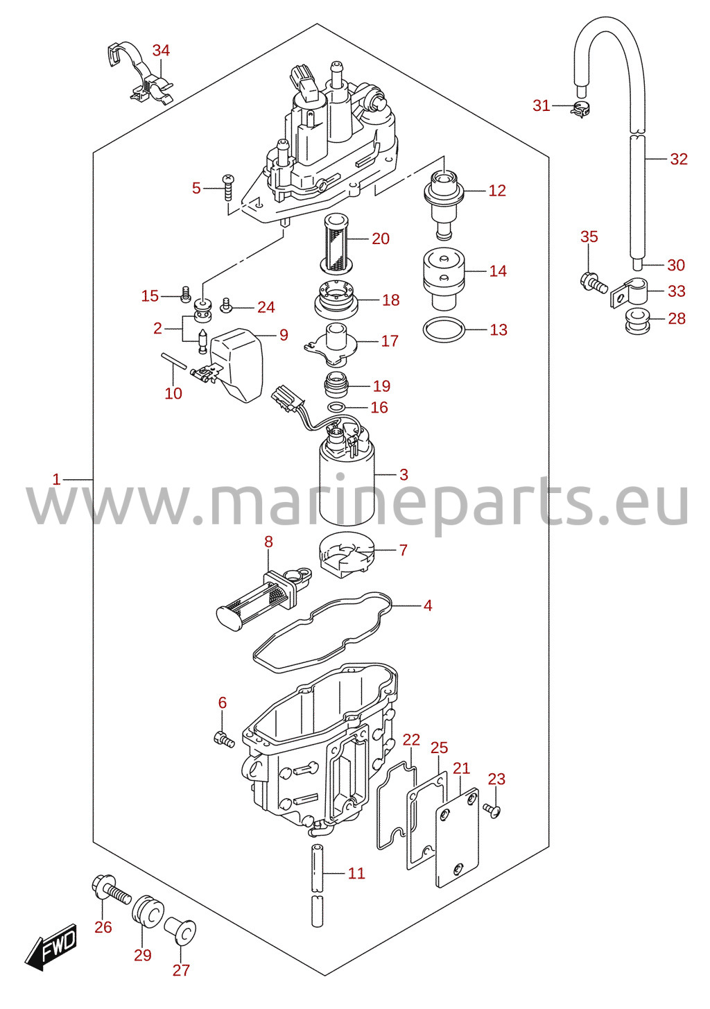 Fuel vapor separator