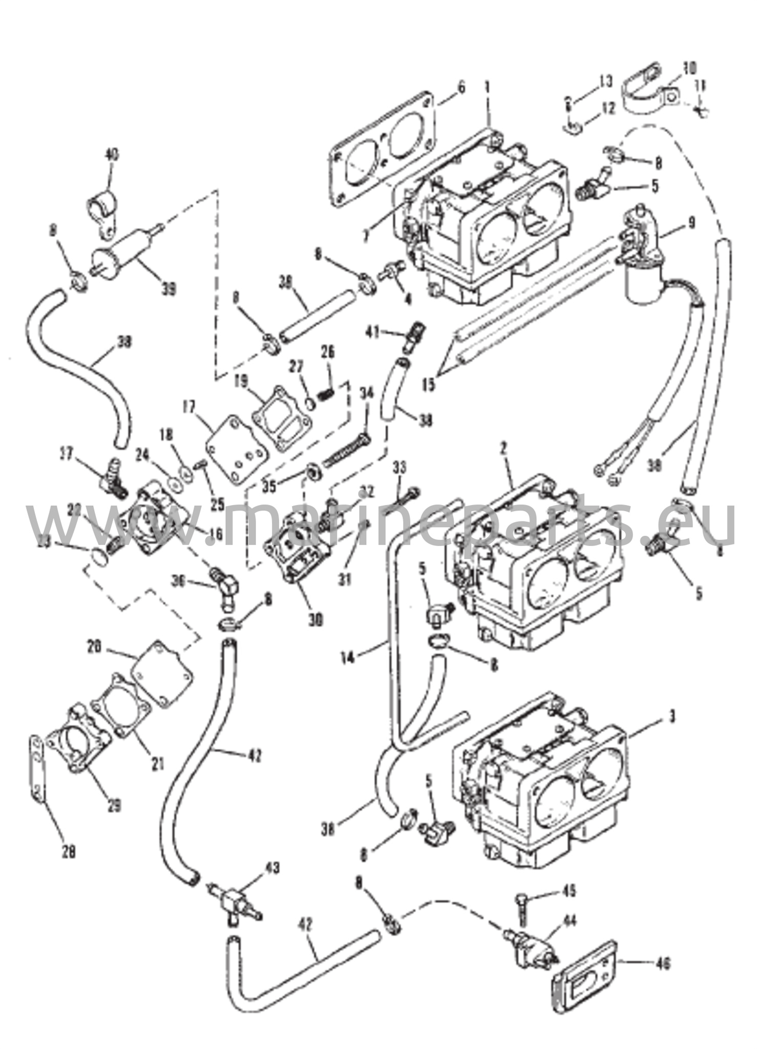 Polttoainepumppu ja kaasutin