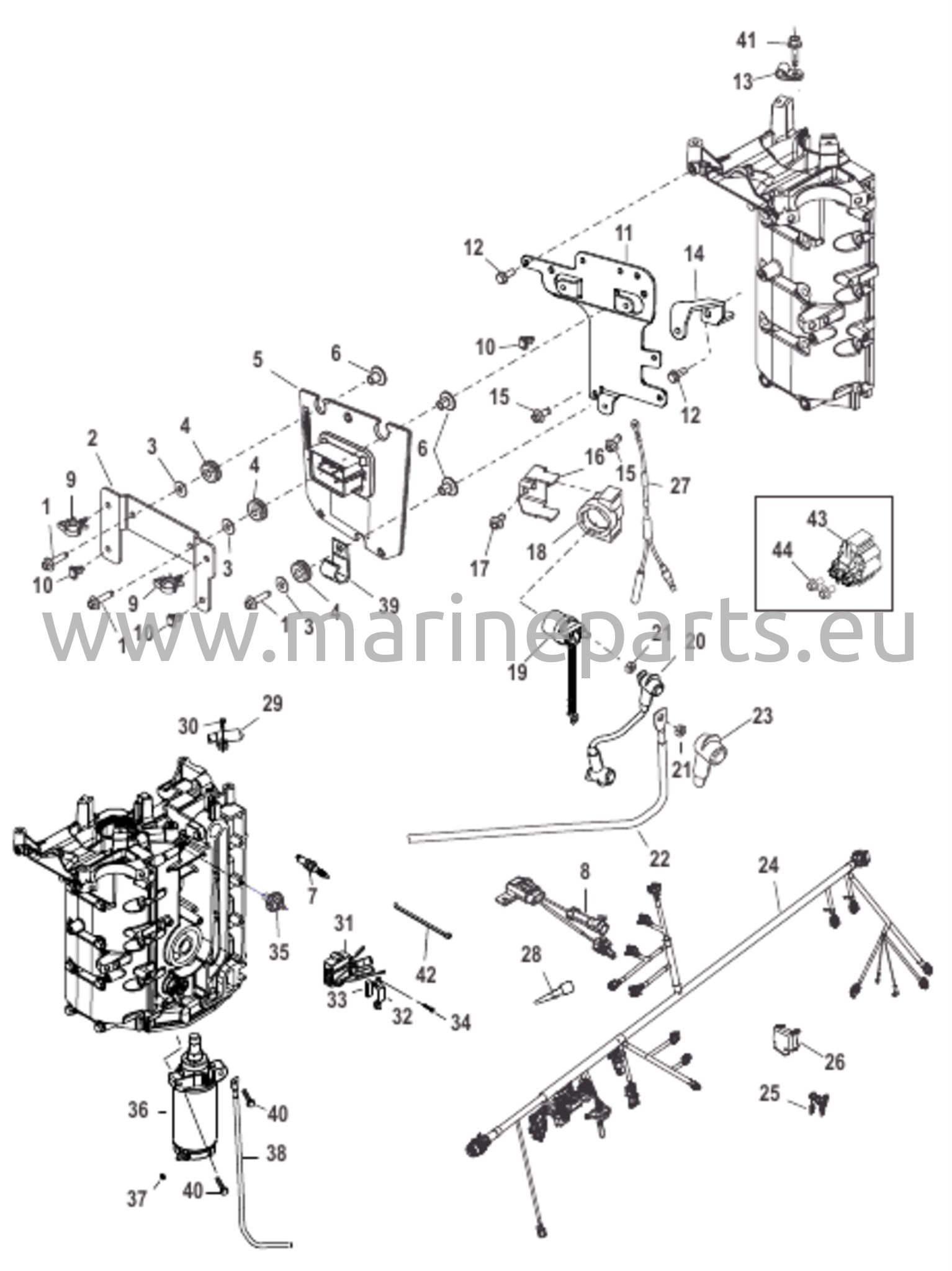 Sähkökomponentit 1C104424/0P560350 ja uudemmat