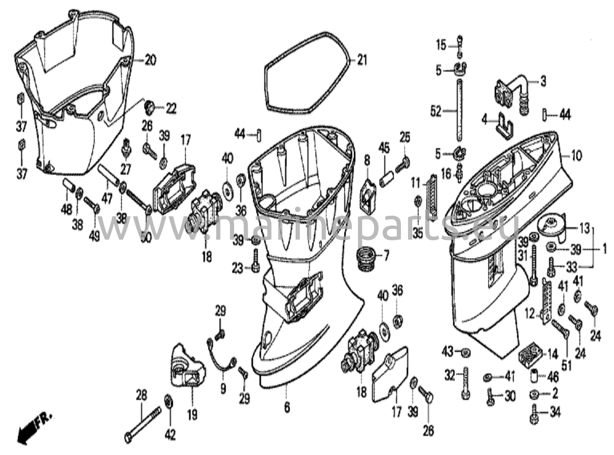 Gear case & extension case