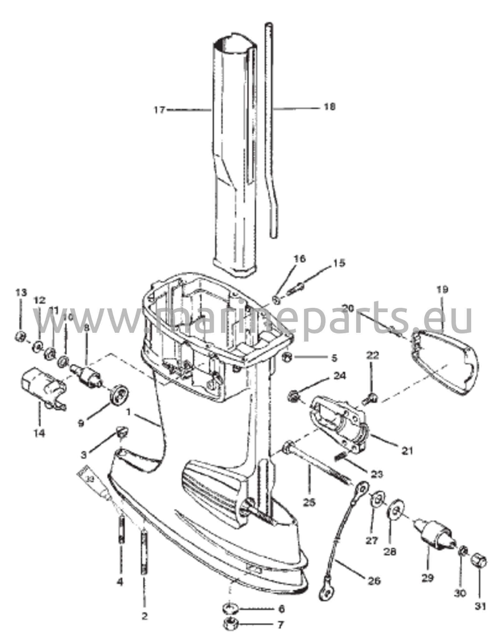Voimansiirron akselikoteloasennus