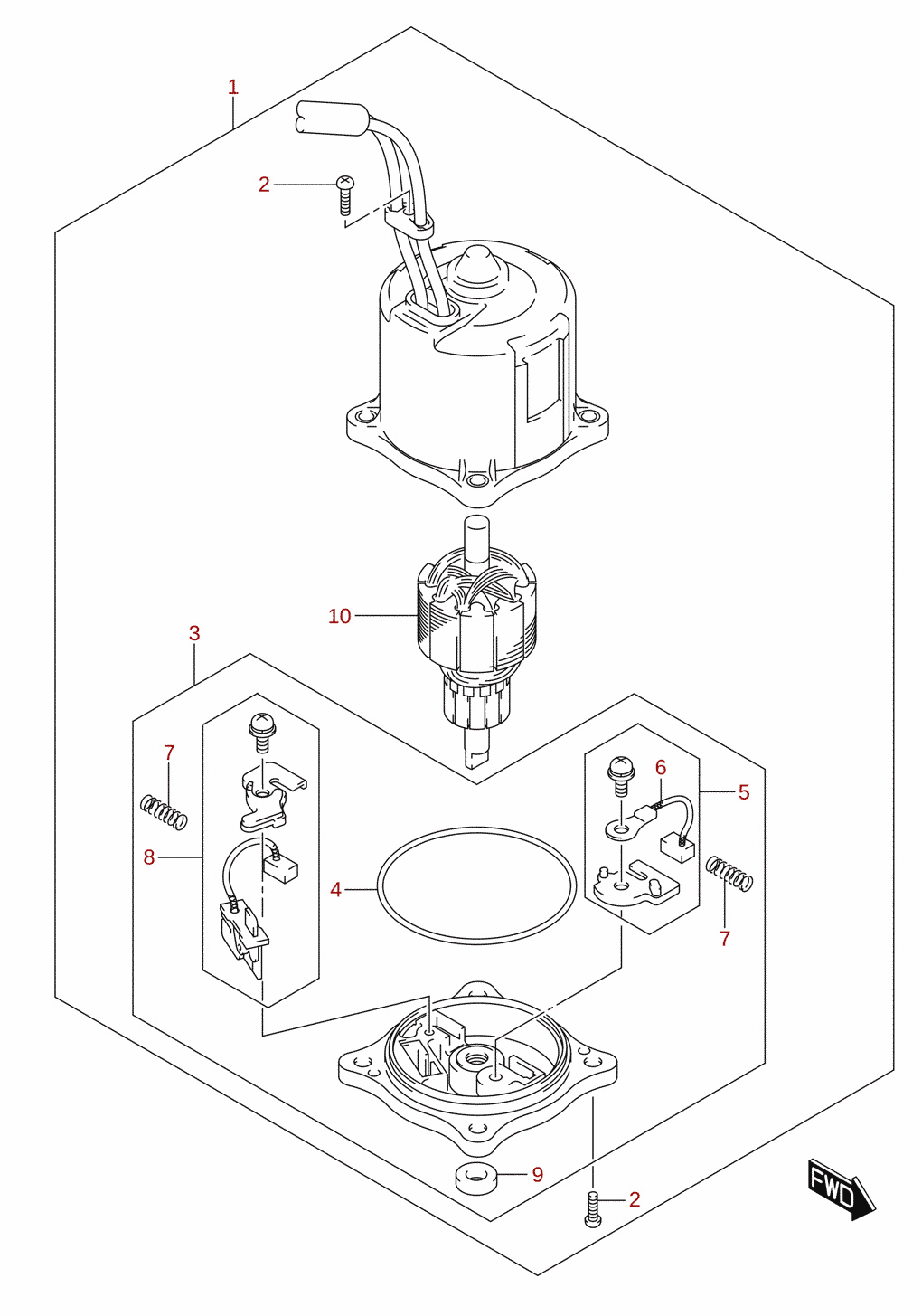 PTT-mootor (DF300B, DF325A, DF350A)