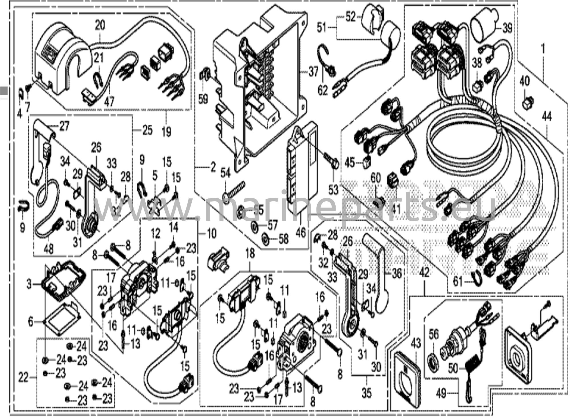 Kaukosäädin (yläkiinnitys, kaksoistyyppi) (toinen) (DBW)