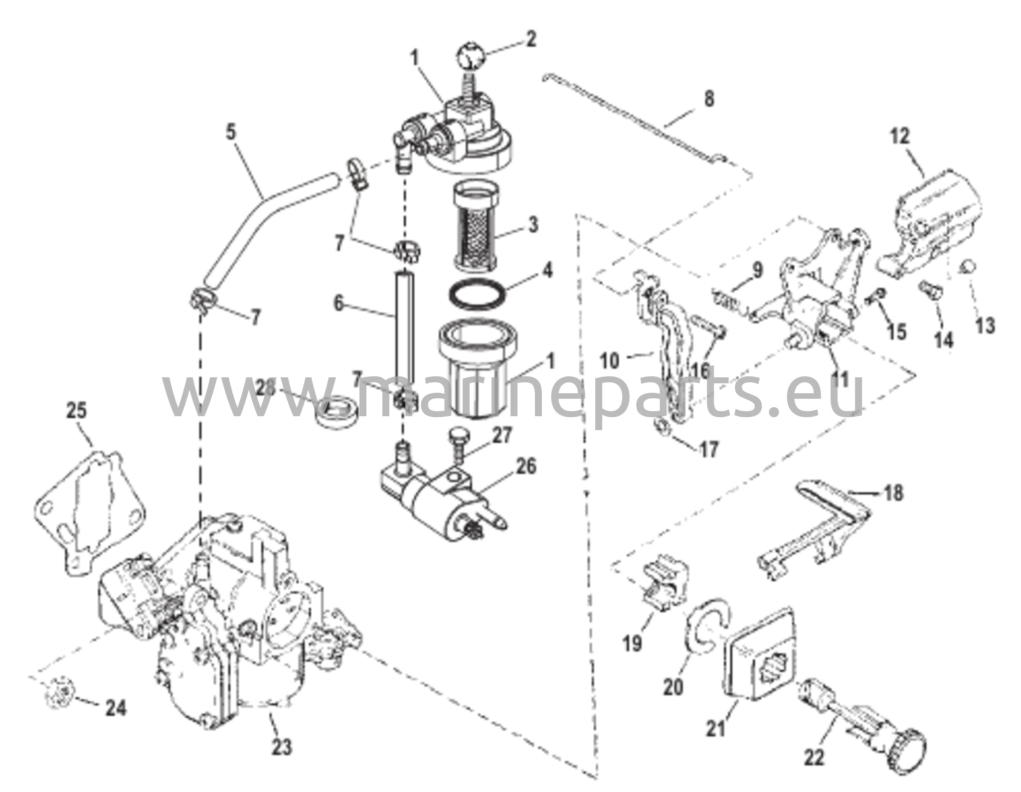 l Järjestelmän komponentit (USA-1B153168/BEL-0P365662 ja siitä eteenpäin)