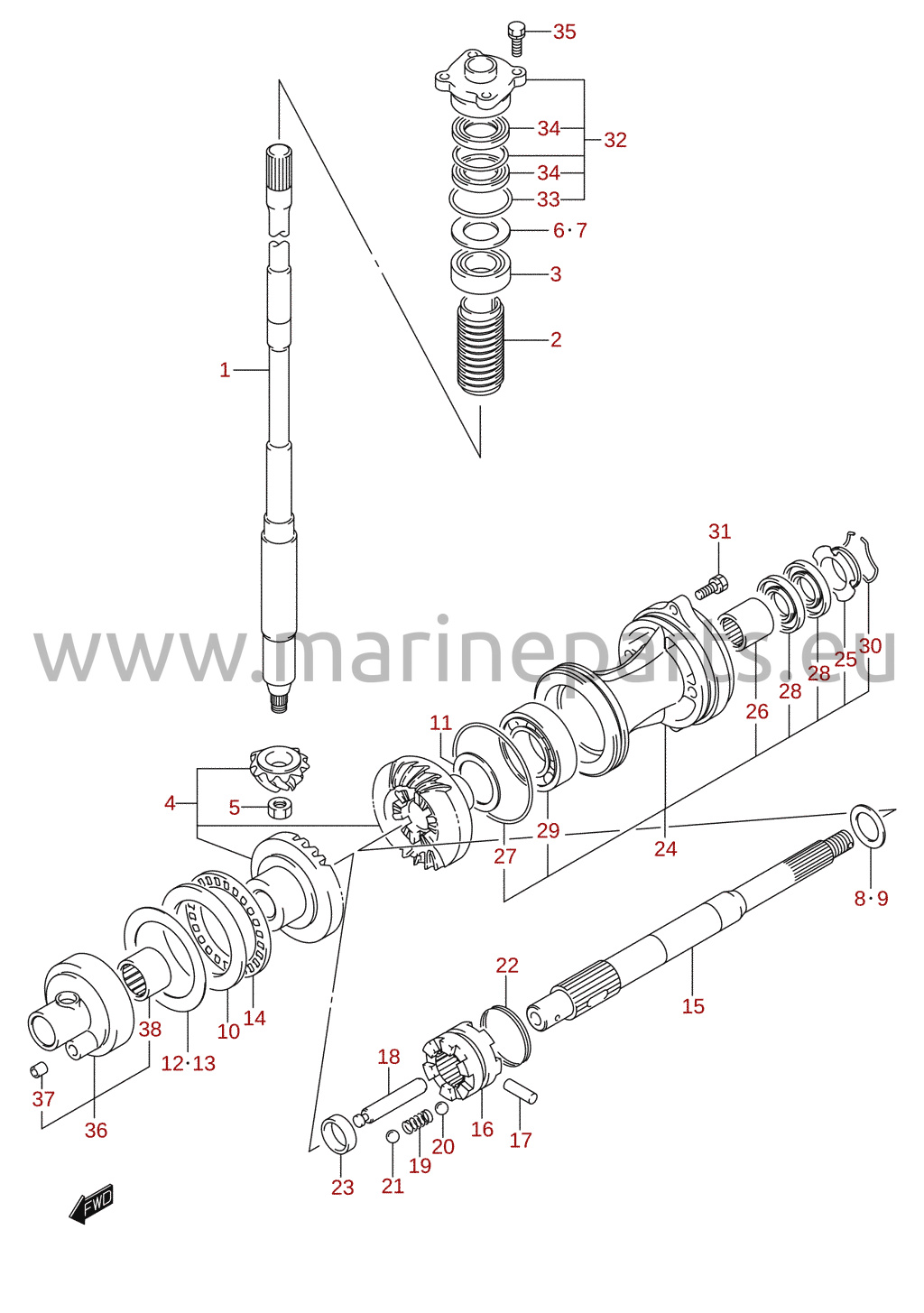 Transmission (DF115AT, DF140AT)