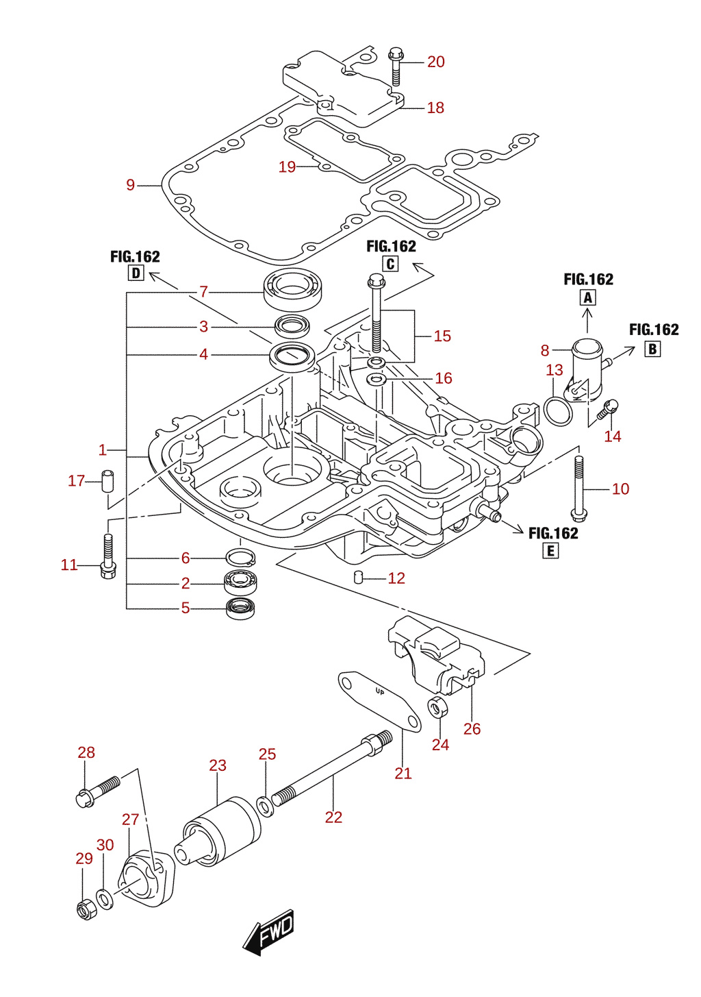 Motorhalter 1/2