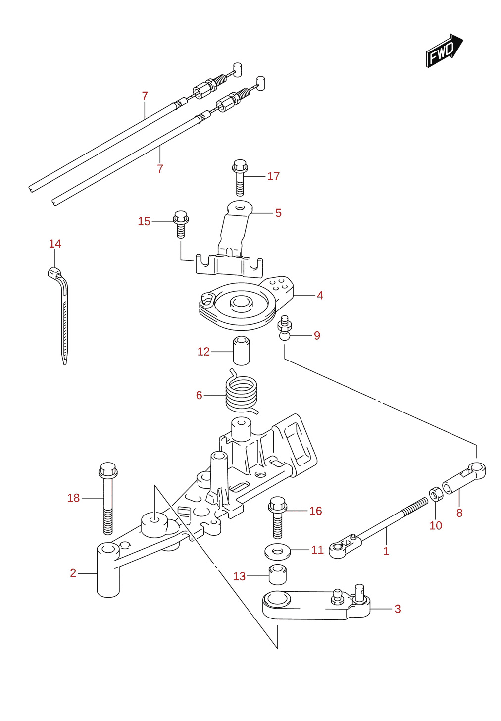 Throttle rod