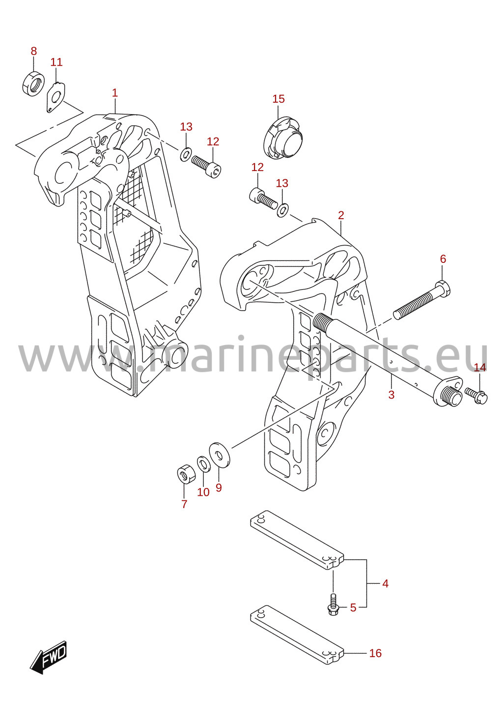 Clamp bracket (DF115AZ)