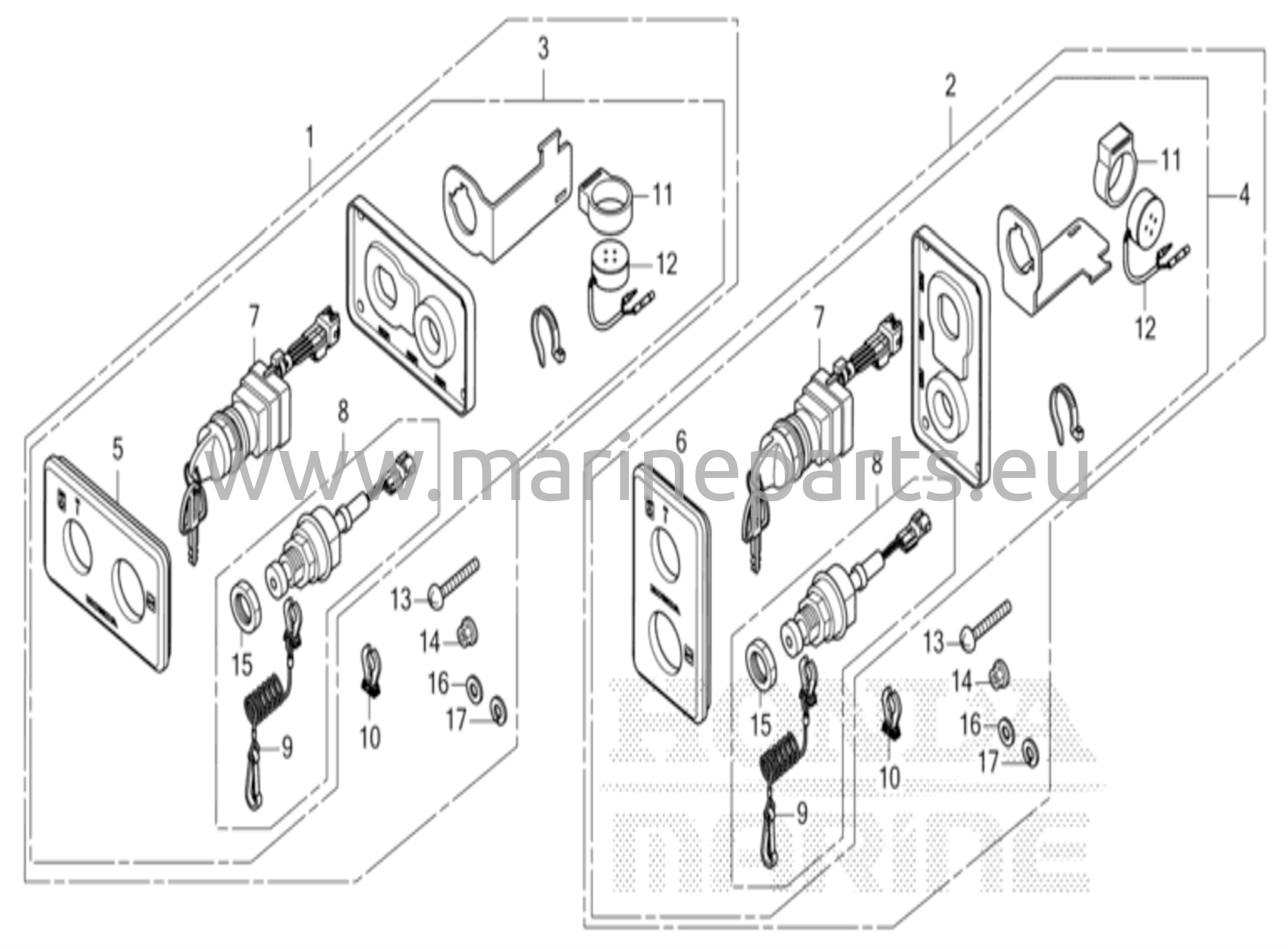 Kytkinpaneelin sarja (DBW)