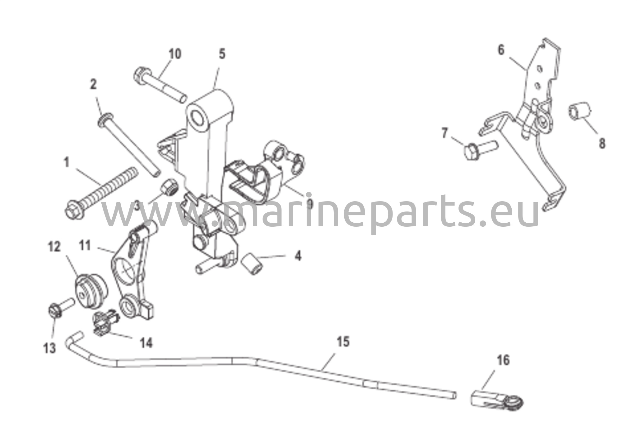 Gasreglage länkage ratt