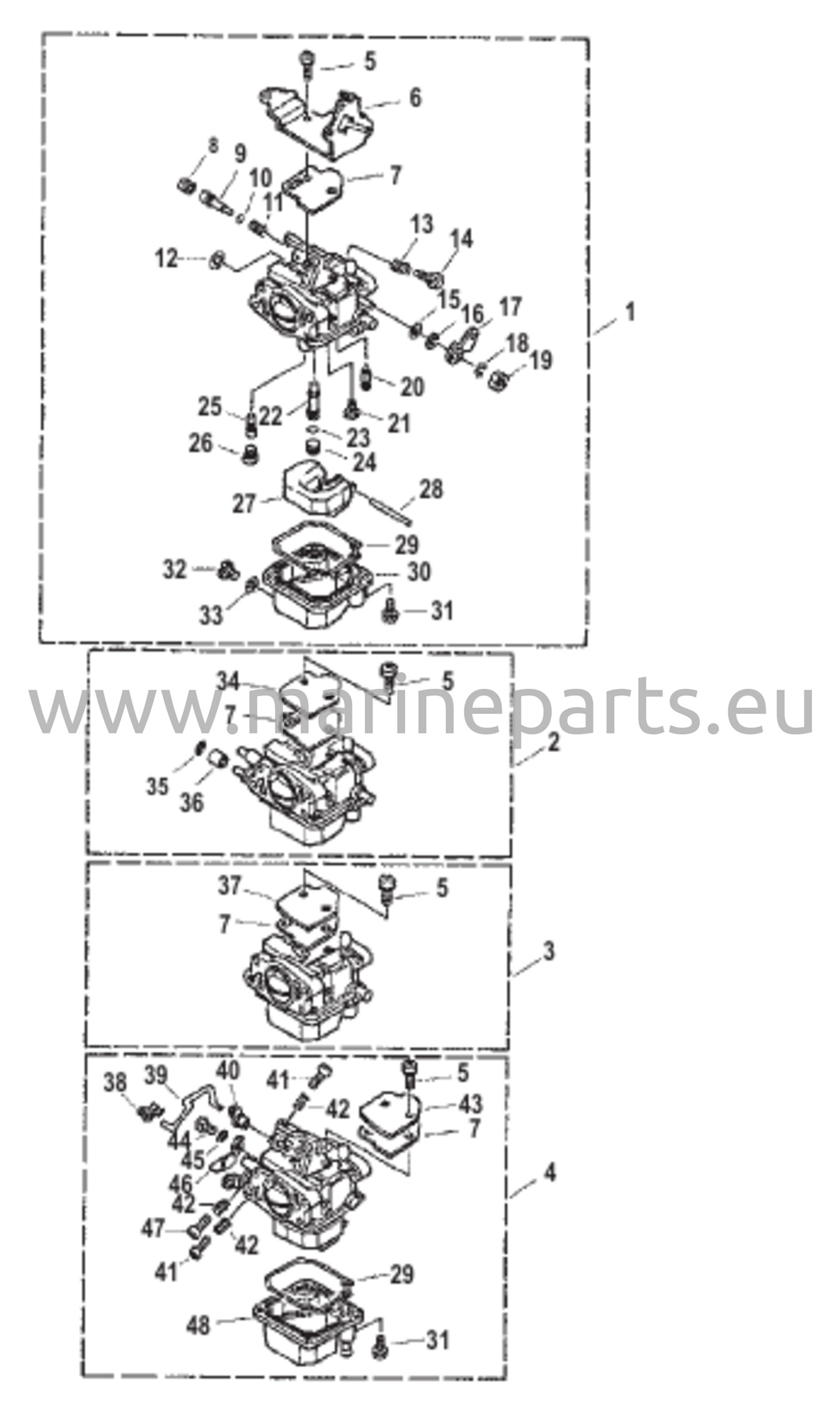 Kaasutin (säädettävä pilotruuvi)