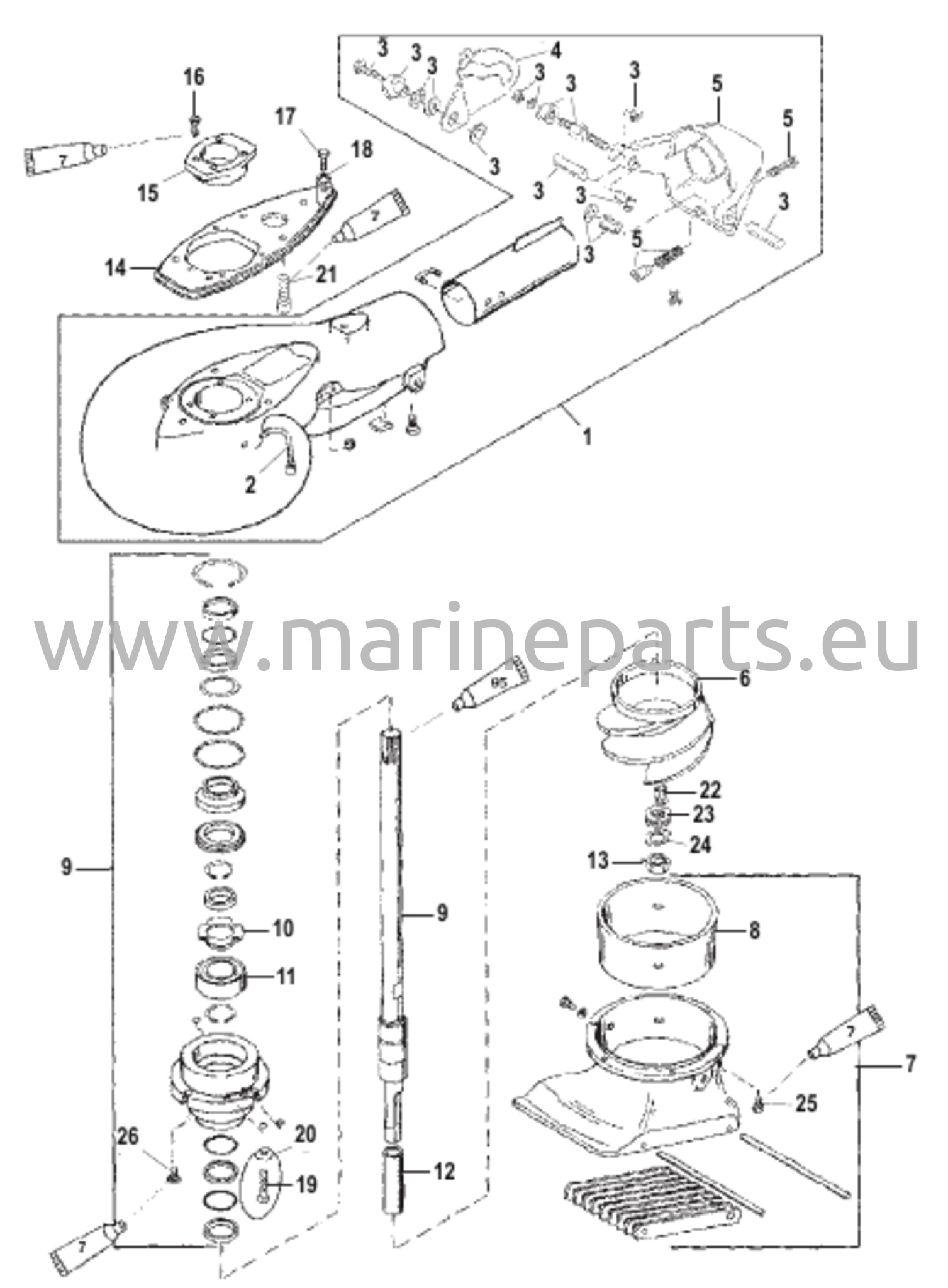 Suuttimipumpun kokoonpano